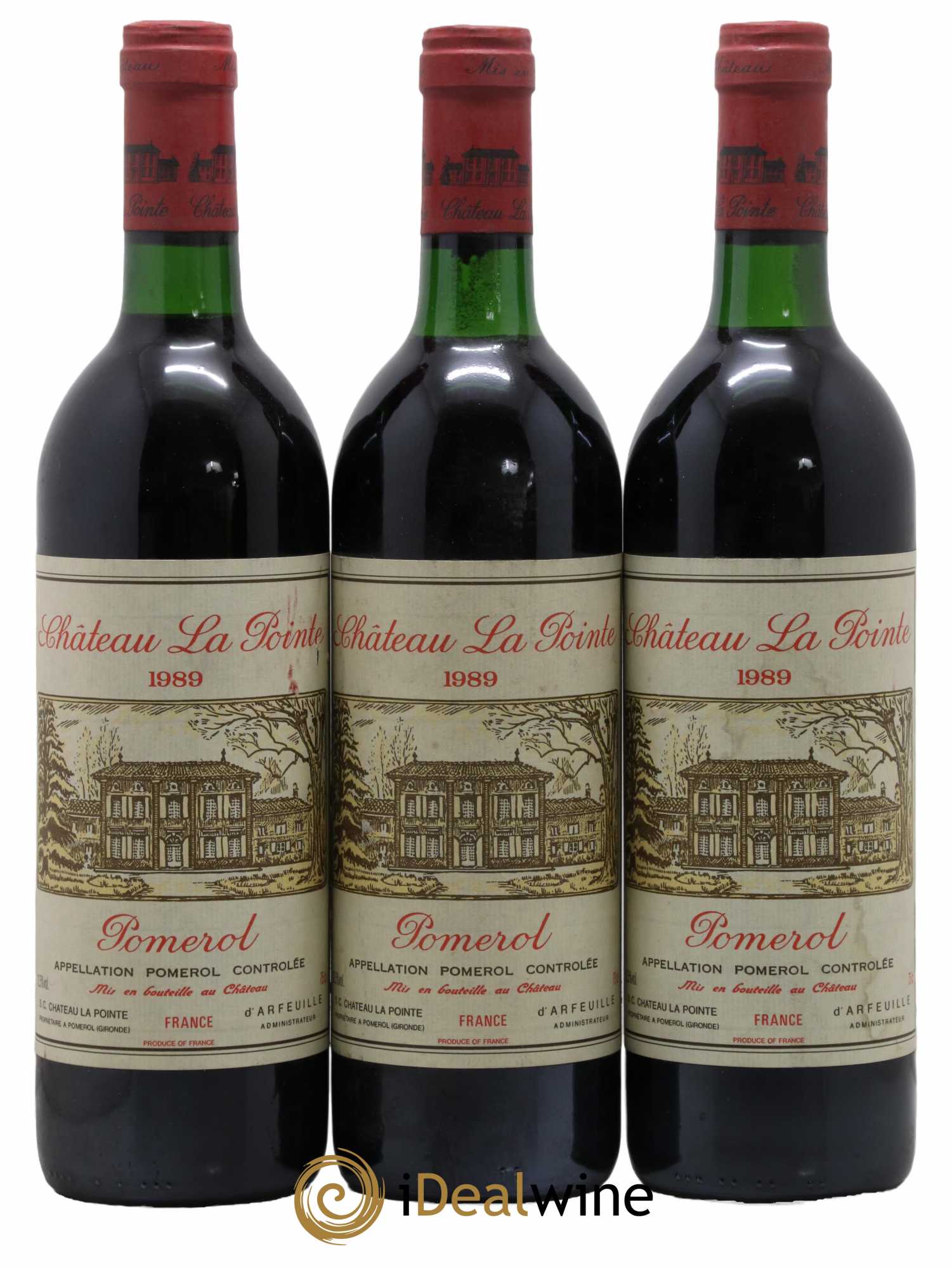 Château la Pointe 1989 - Lot de 3 bouteilles - 0