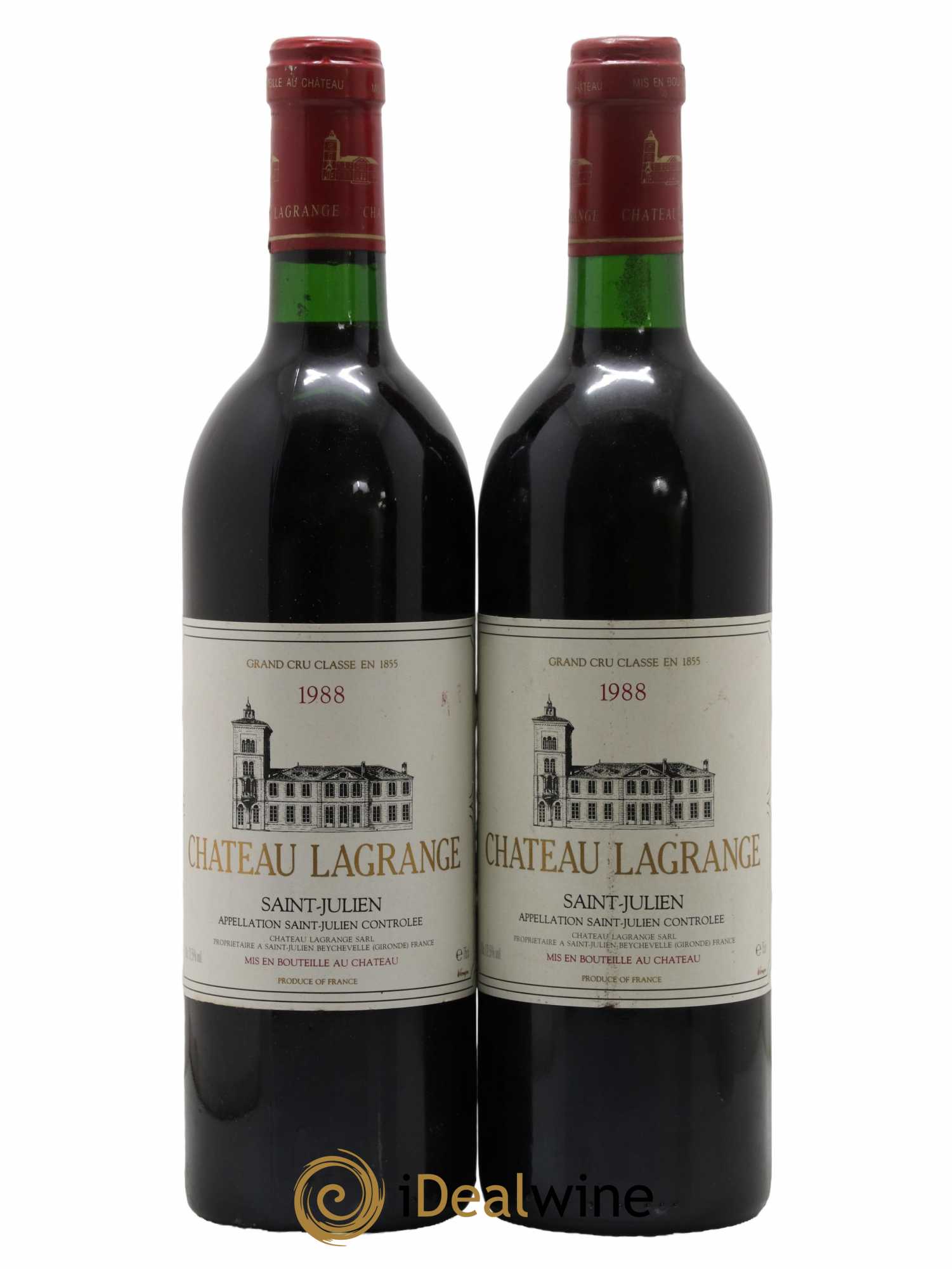 Château Lagrange 3ème Grand Cru Classé 1988 - Lot de 2 bouteilles - 0