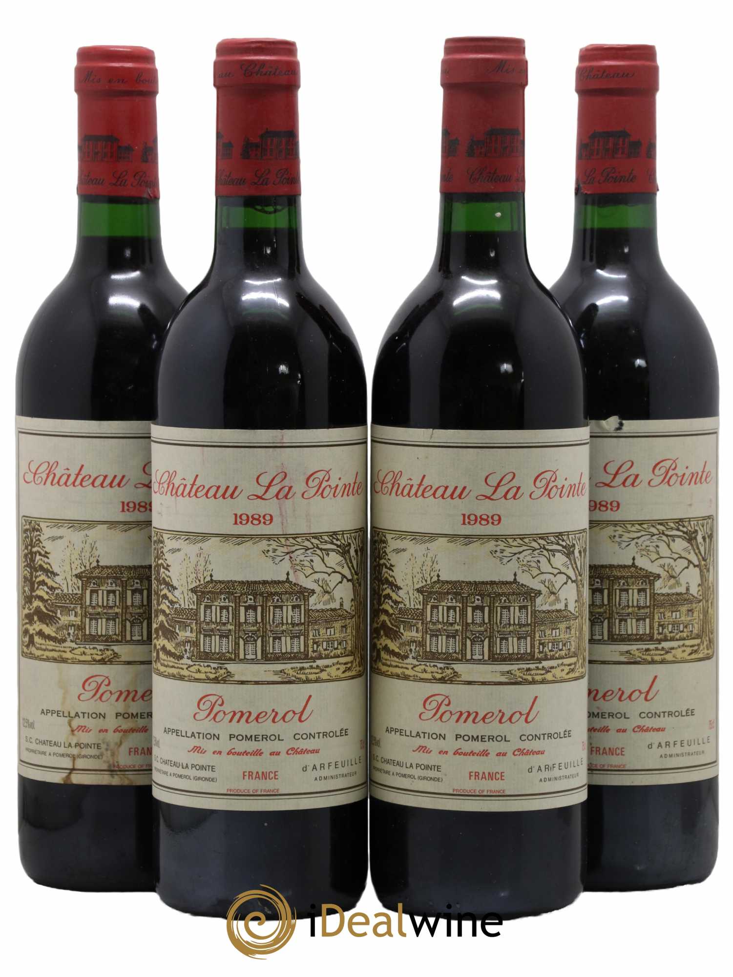Château la Pointe 1989 - Lot de 4 bouteilles - 0