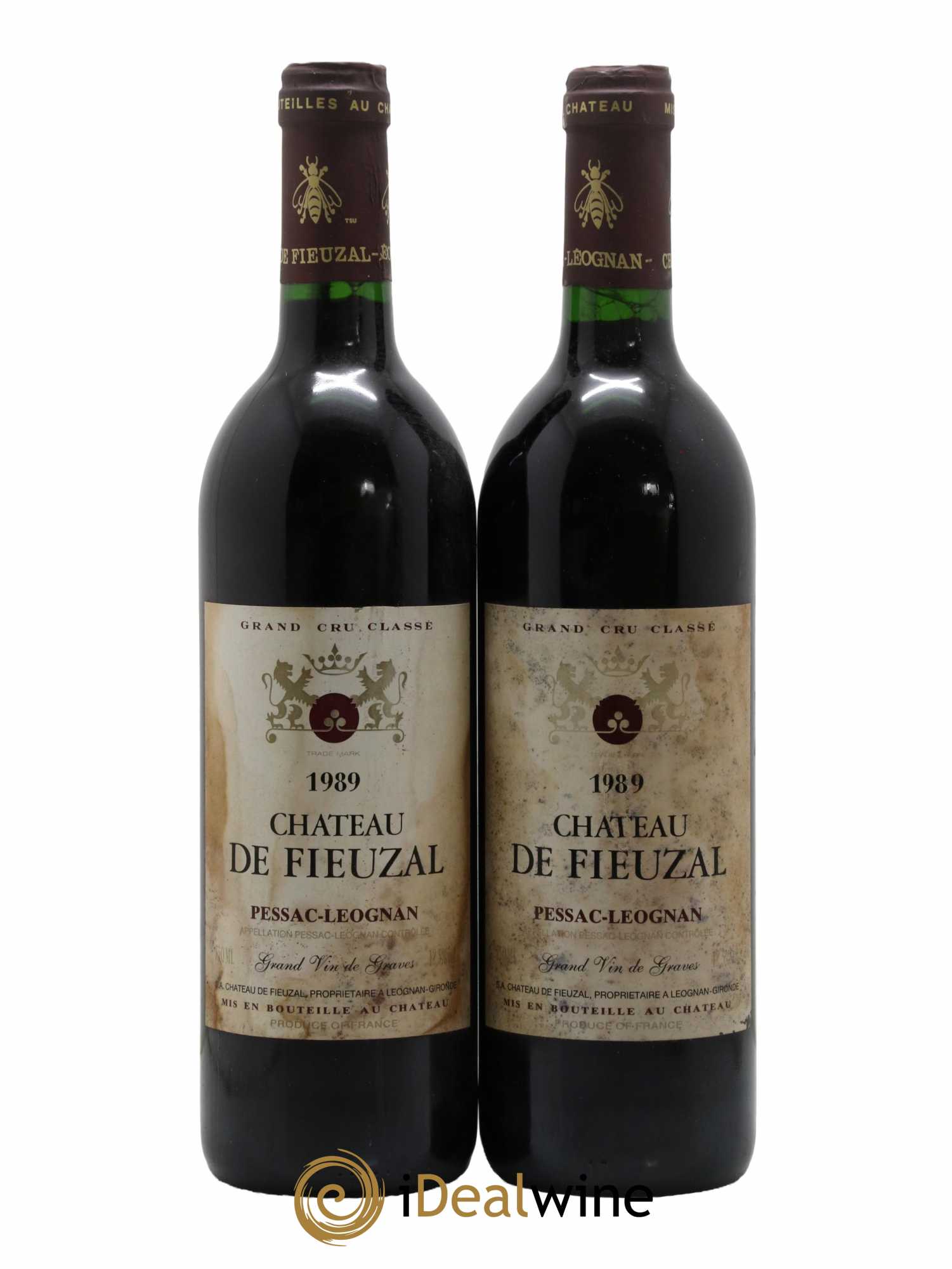 Château de Fieuzal Cru Classé de Graves 1989 - Lot de 2 bouteilles - 0