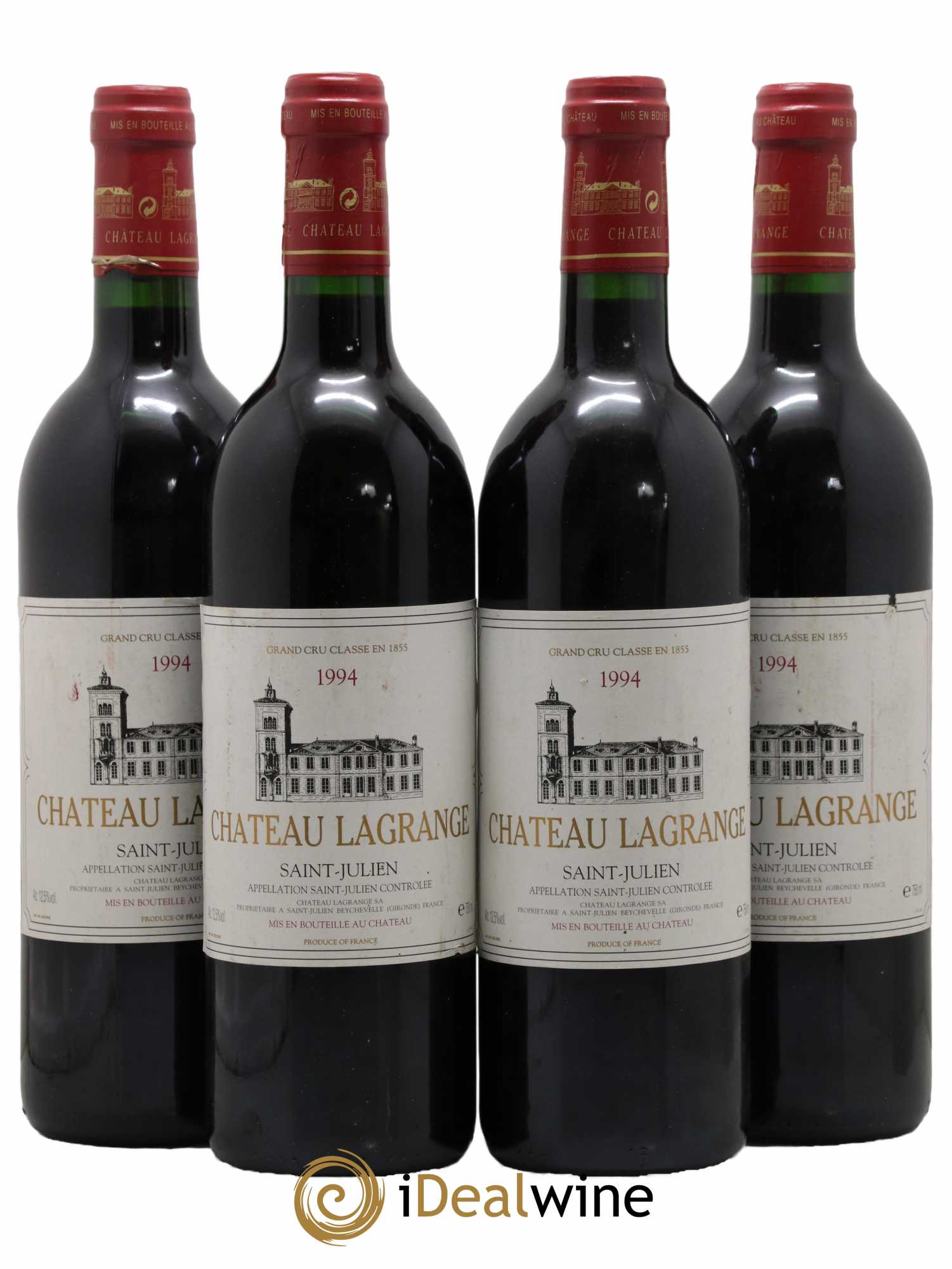 Château Lagrange 3ème Grand Cru Classé 1994 - Lot de 4 bouteilles - 0