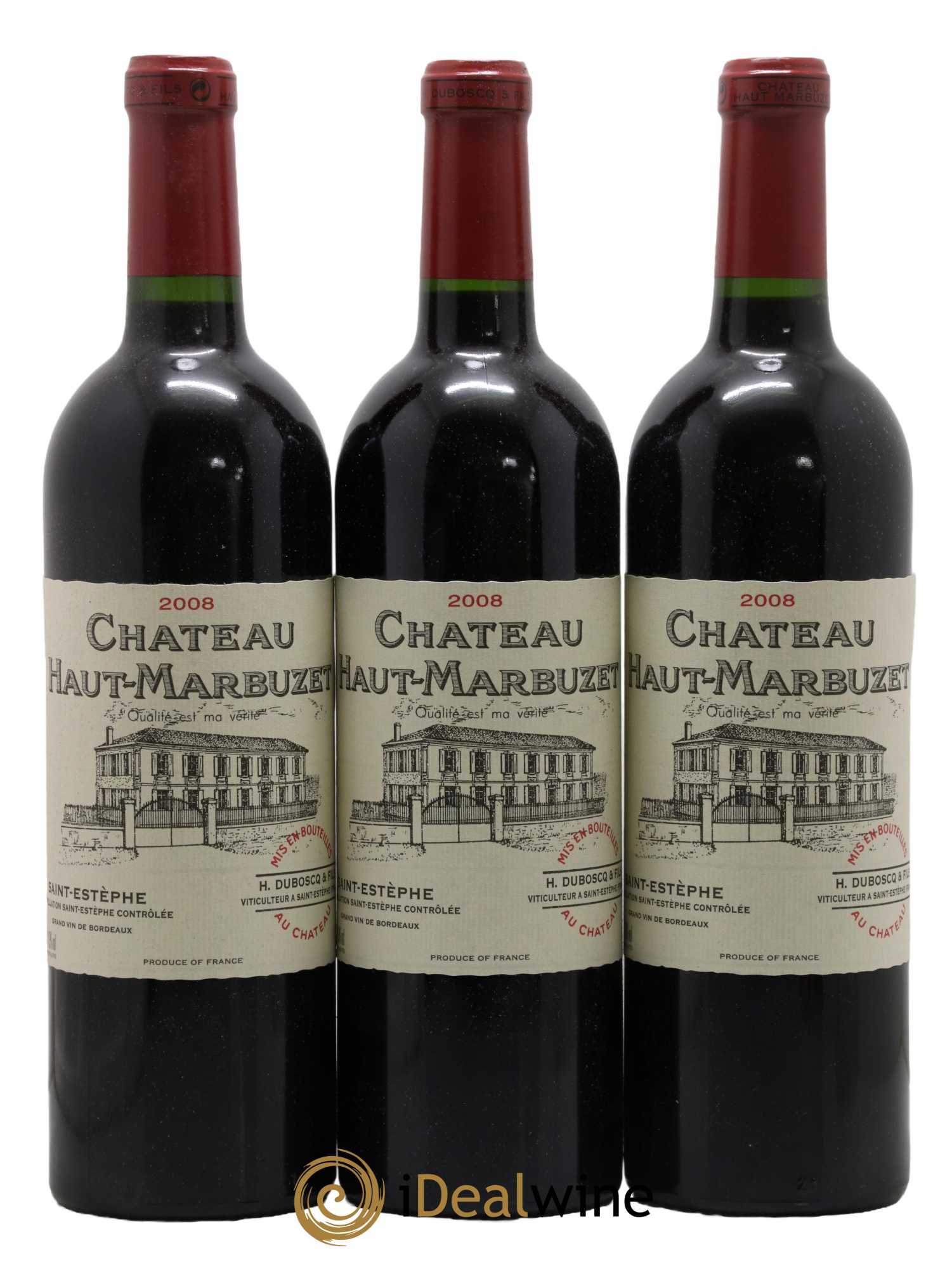 Château Haut Marbuzet 2008 - Lot de 6 bouteilles - 1