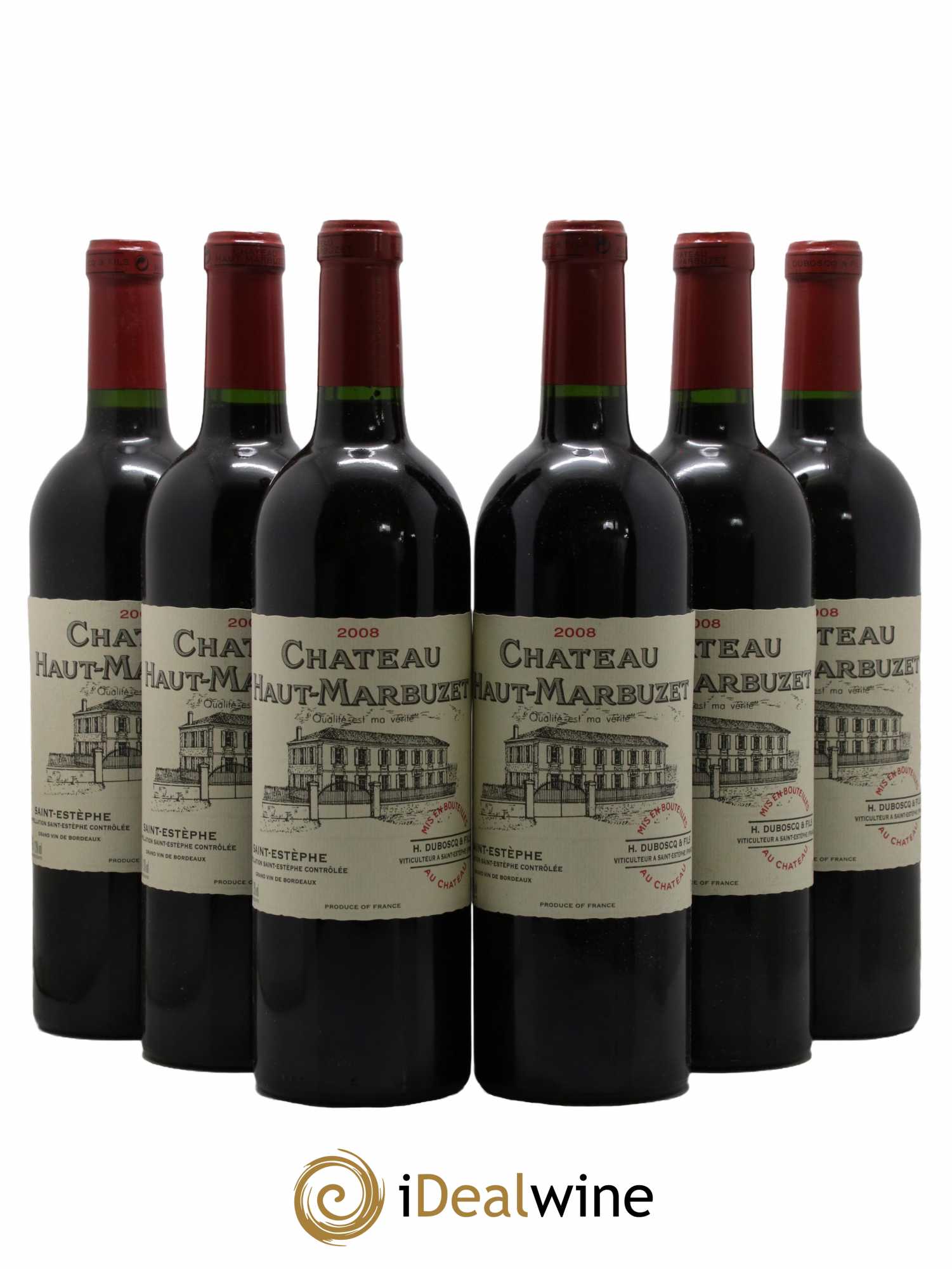 Château Haut Marbuzet 2008 - Lot de 6 bouteilles - 0