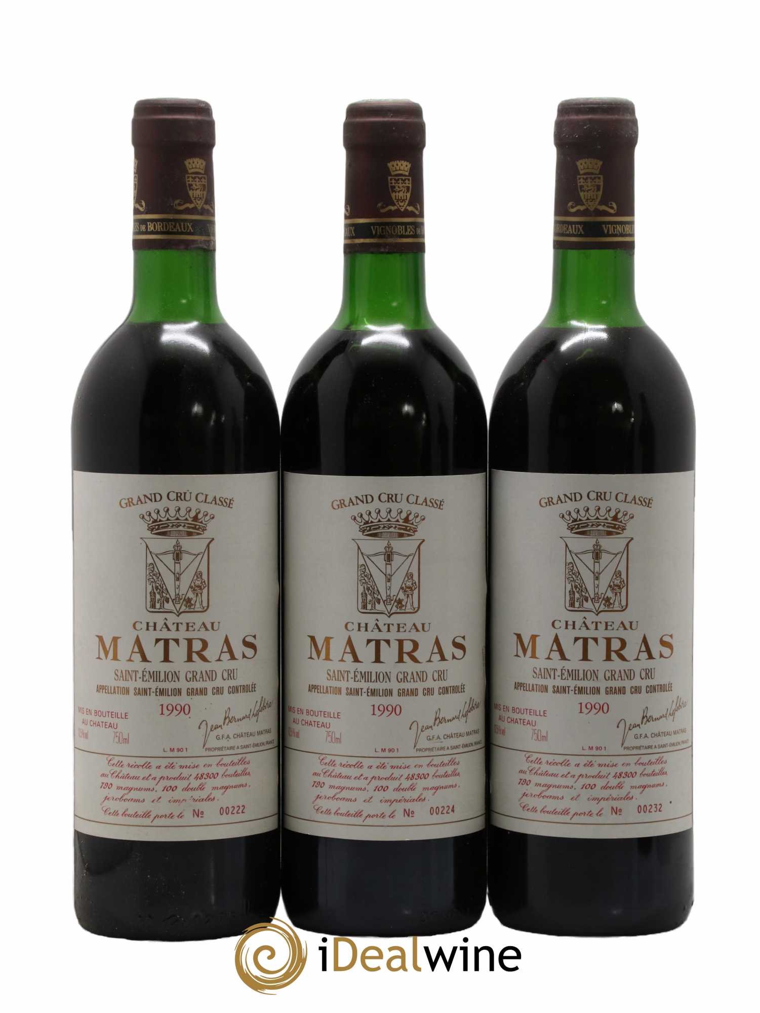 Château Matras 1990 - Lot de 6 bouteilles - 2