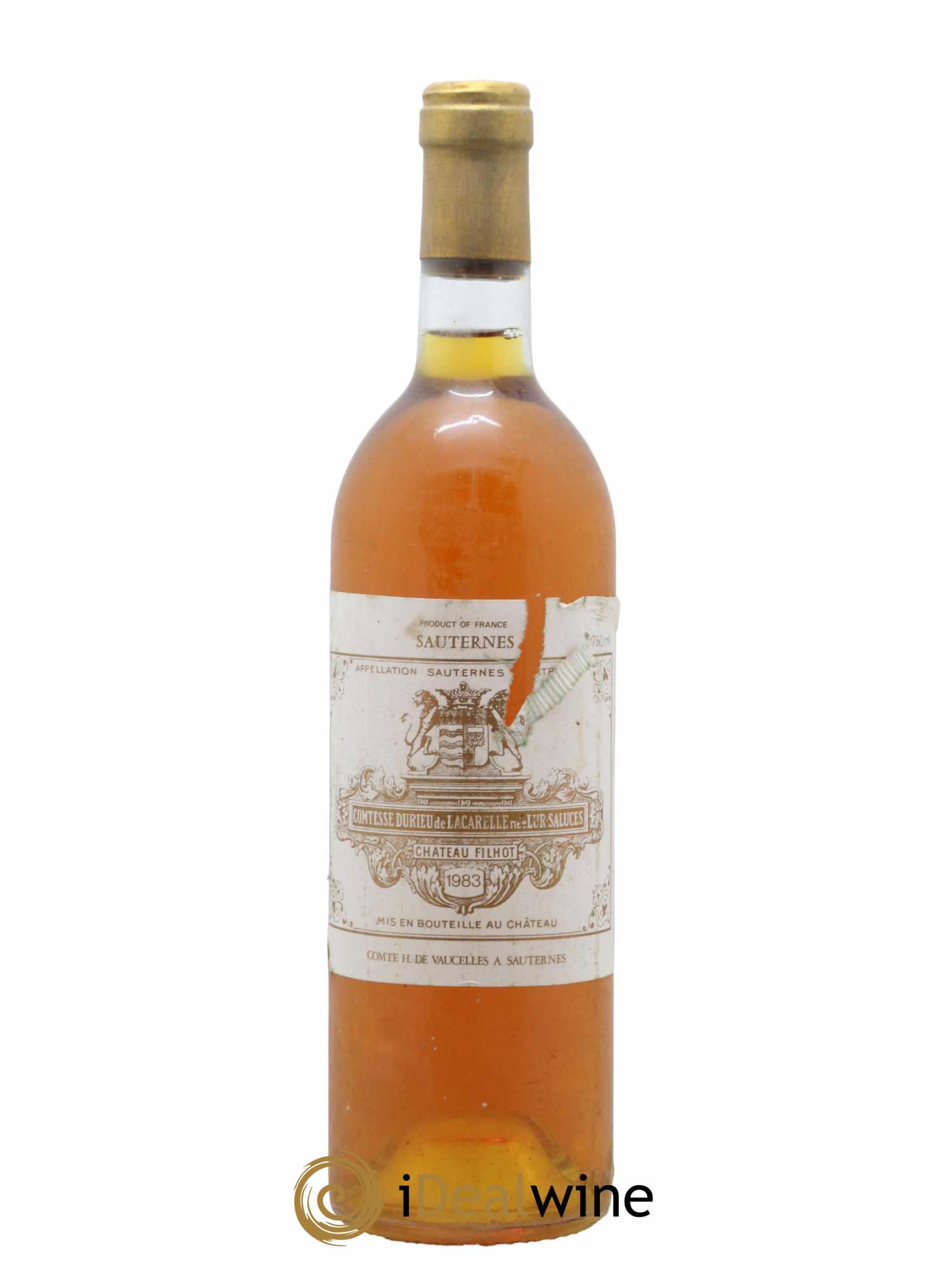 Château Filhot 2ème Grand Cru Classé 1983 - Lotto di 1 bottiglia - 0