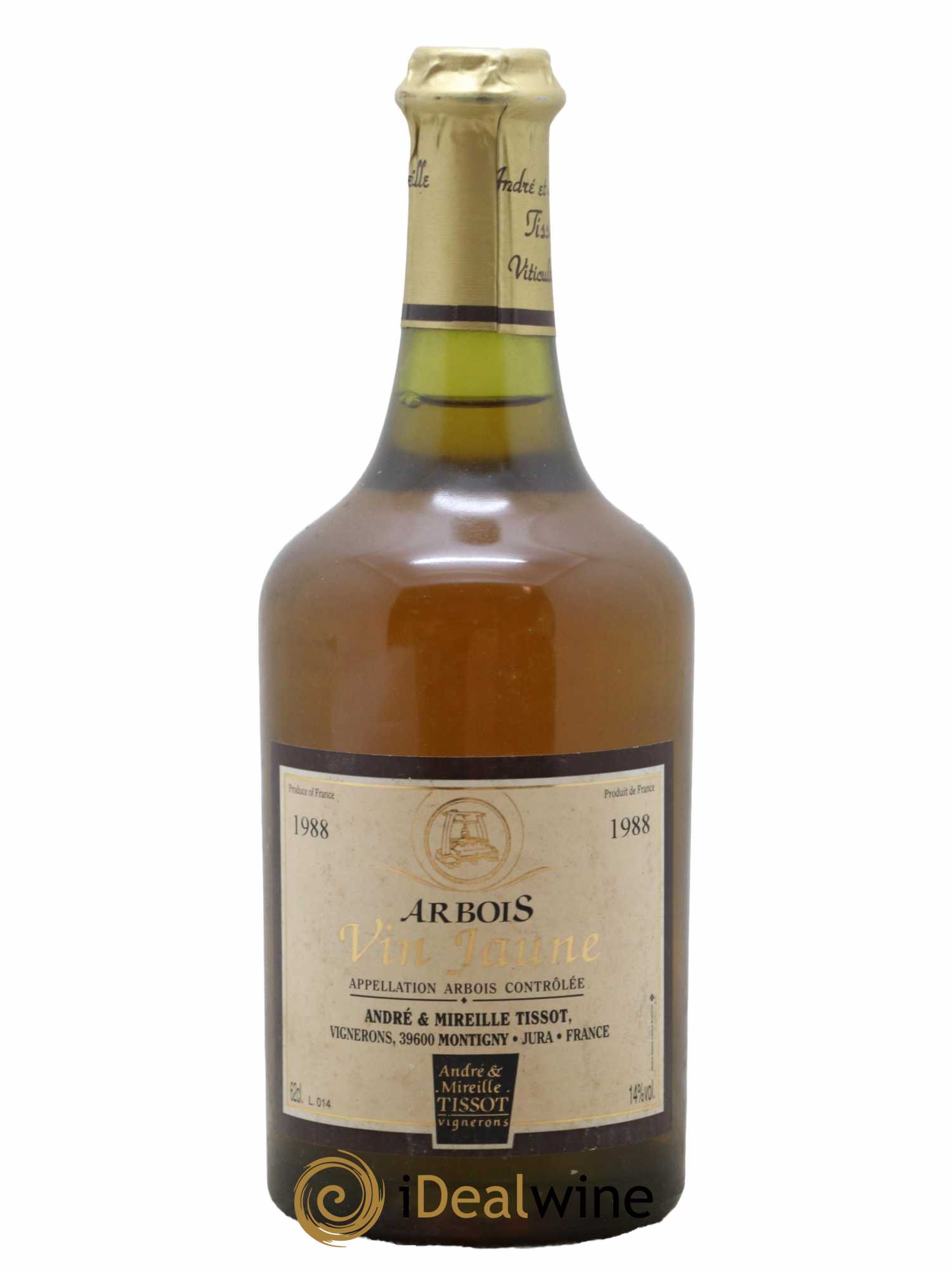Arbois Vin Jaune Andre & Mireille Tissot 1988 - Lot de 1 bouteille - 0