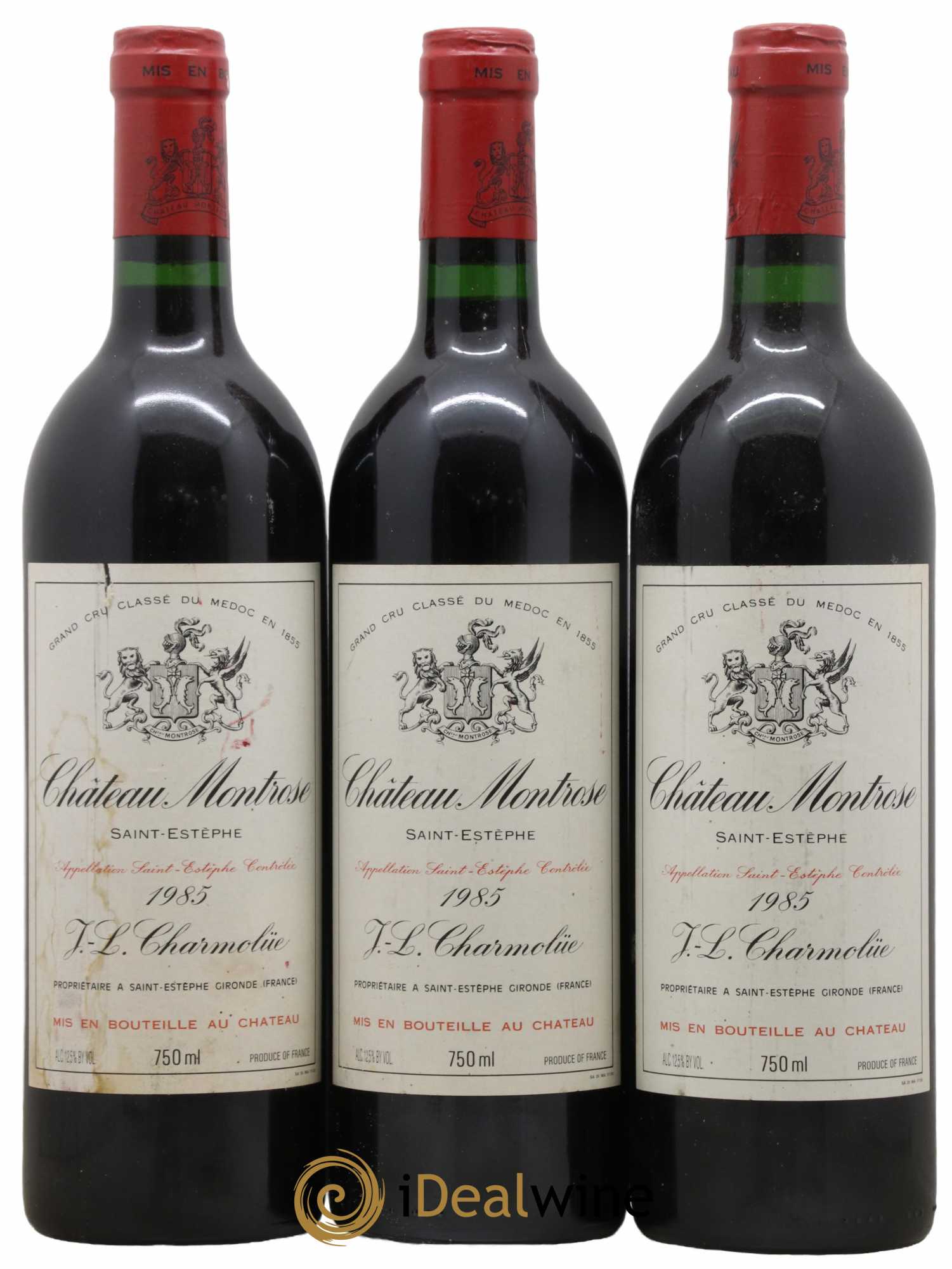 Château Montrose 2ème Grand Cru Classé 1985 - Lot de 3 bouteilles - 0