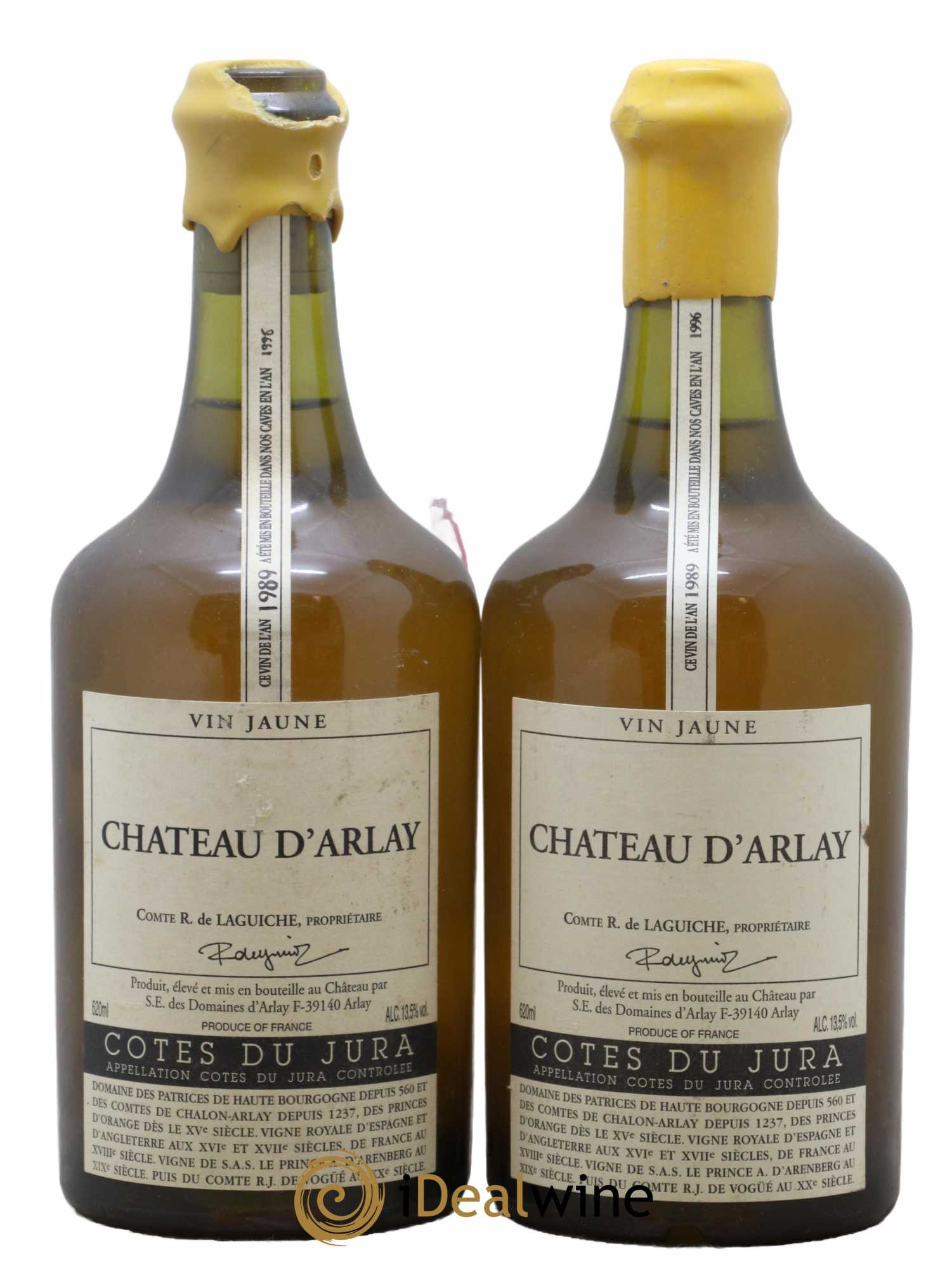 Côtes du Jura Vin jaune Château d'Arlay 1989 - Lot de 2 bouteilles - 0