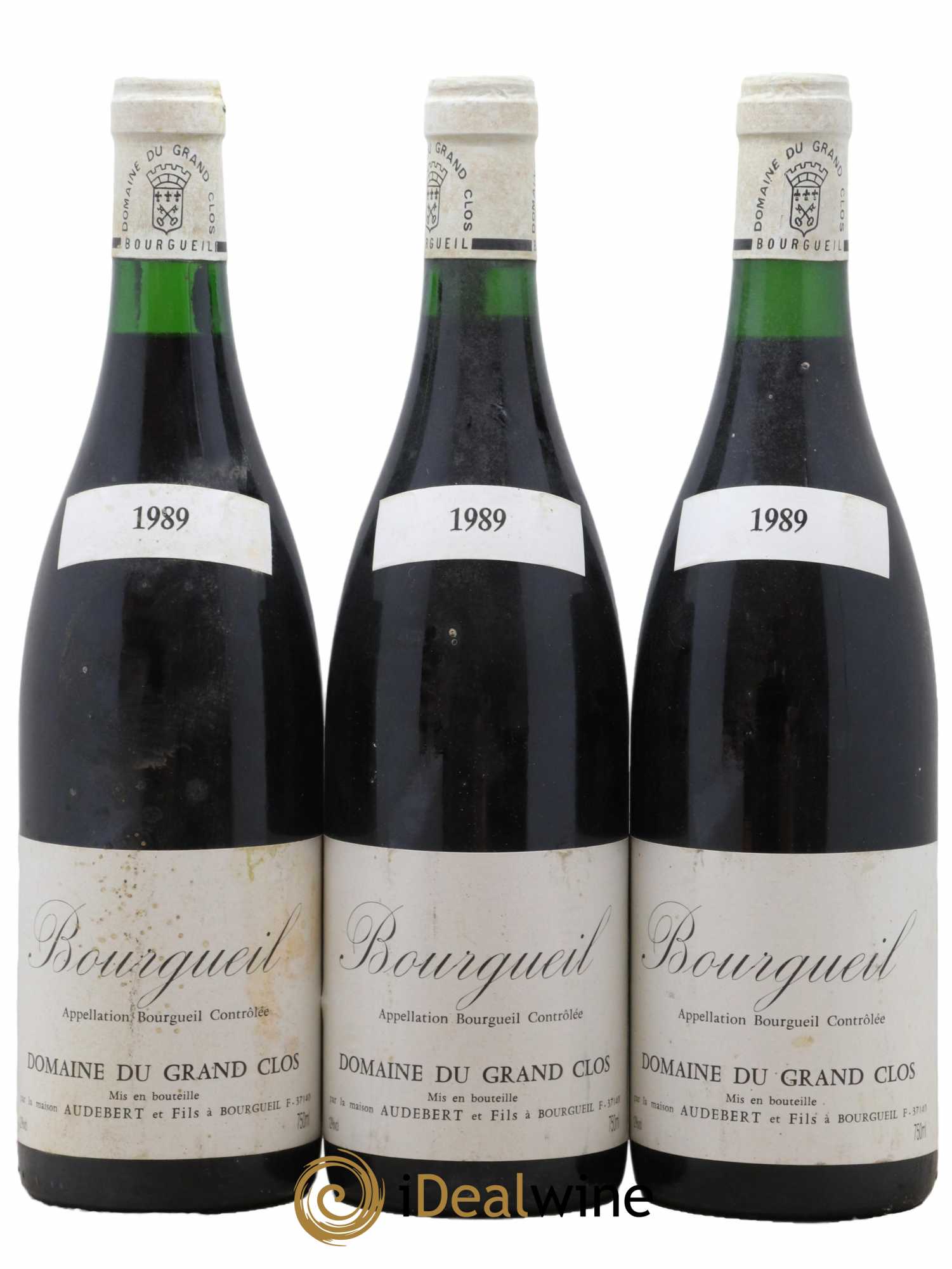 Bourgueil Aubebert Domaine Du Grand Clos 1989 - Lot de 3 bouteilles - 0