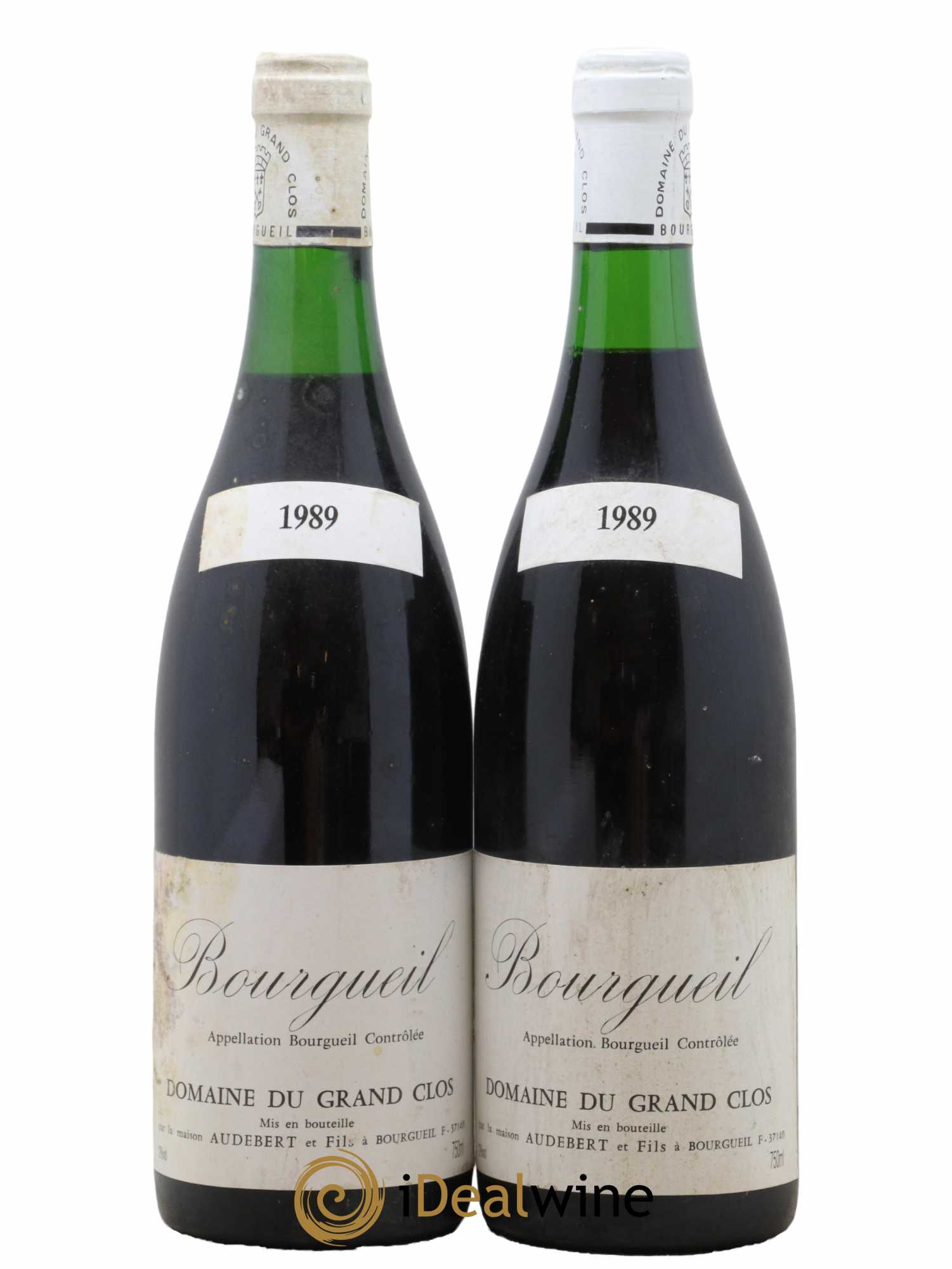 Bourgueil Aubebert Domaine Du Grand Clos 1989 - Lot de 2 bouteilles - 0