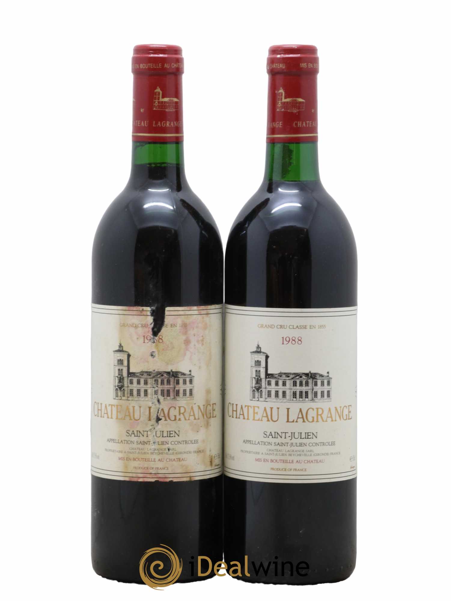 Château Lagrange 3ème Grand Cru Classé 1988 - Lot de 2 bouteilles - 0