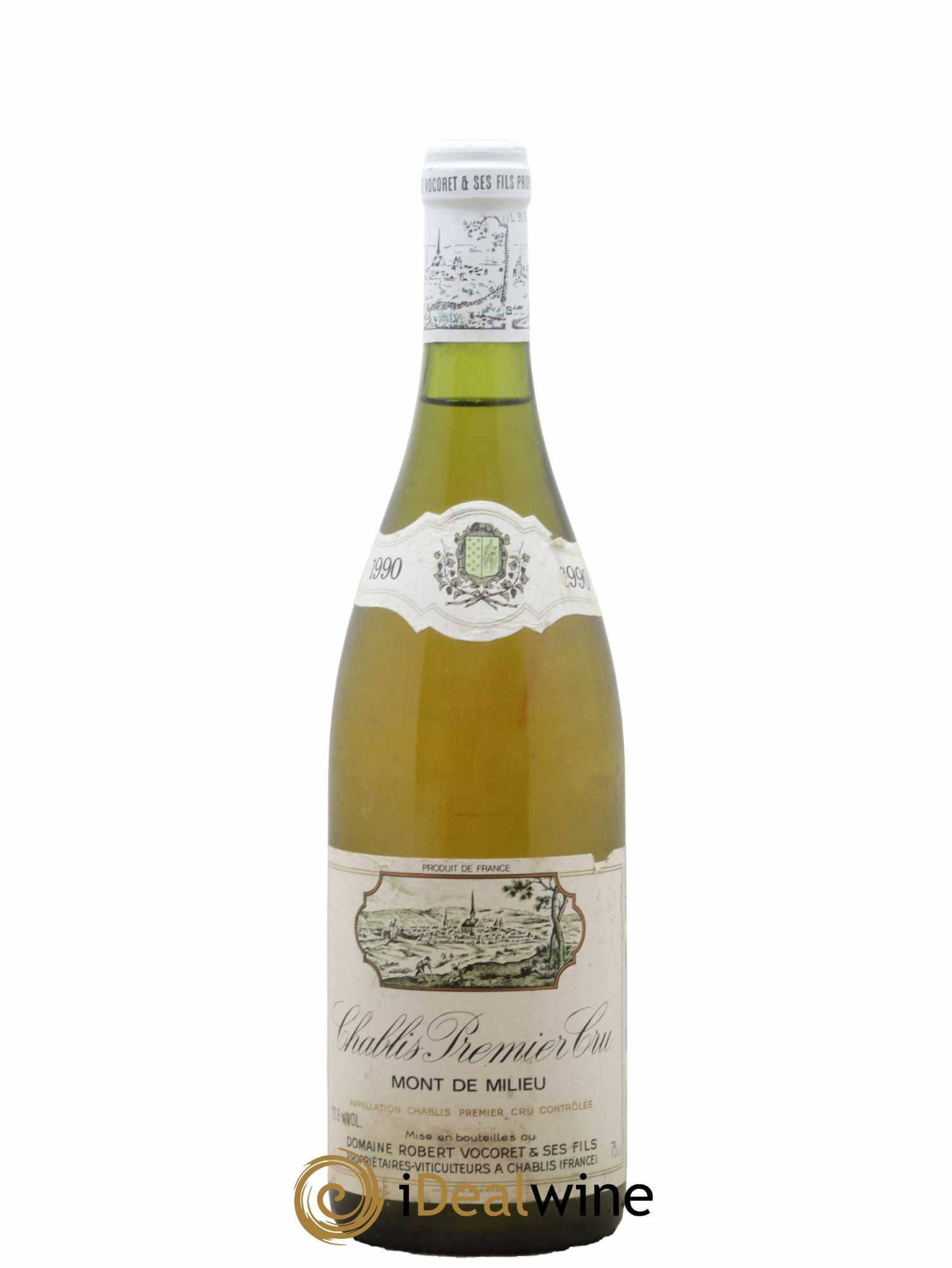 Chablis 1er Cru Mont De Milieu Dom. Vocoret 1990 - Lot de 1 bouteille - 0