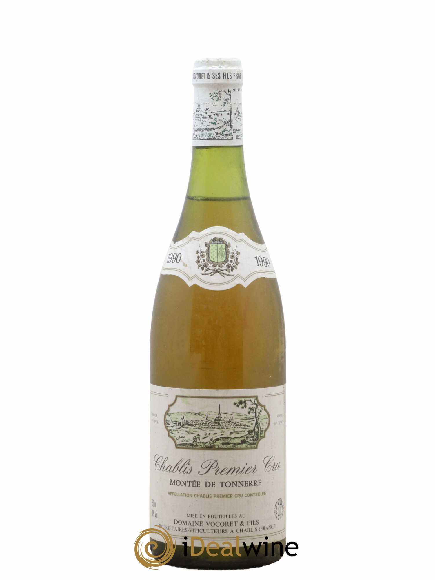 Chablis 1er Cru Montee De Tonnerre Dom. Vocoret 1990 - Posten von 1 Flasche - 0
