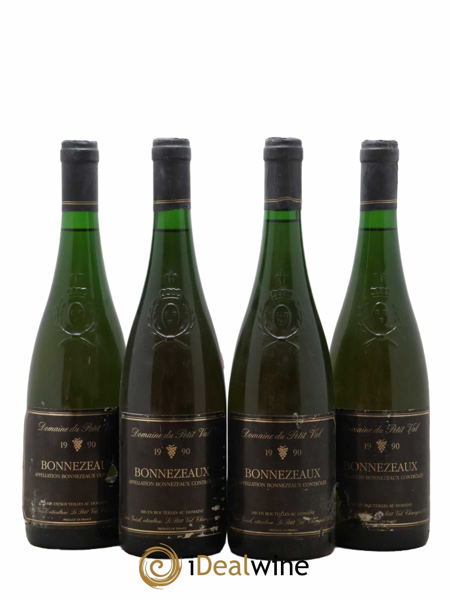 Bonnezeaux Domaine Du Petit Val 1990 - Lotto di 4 bottiglie - 0