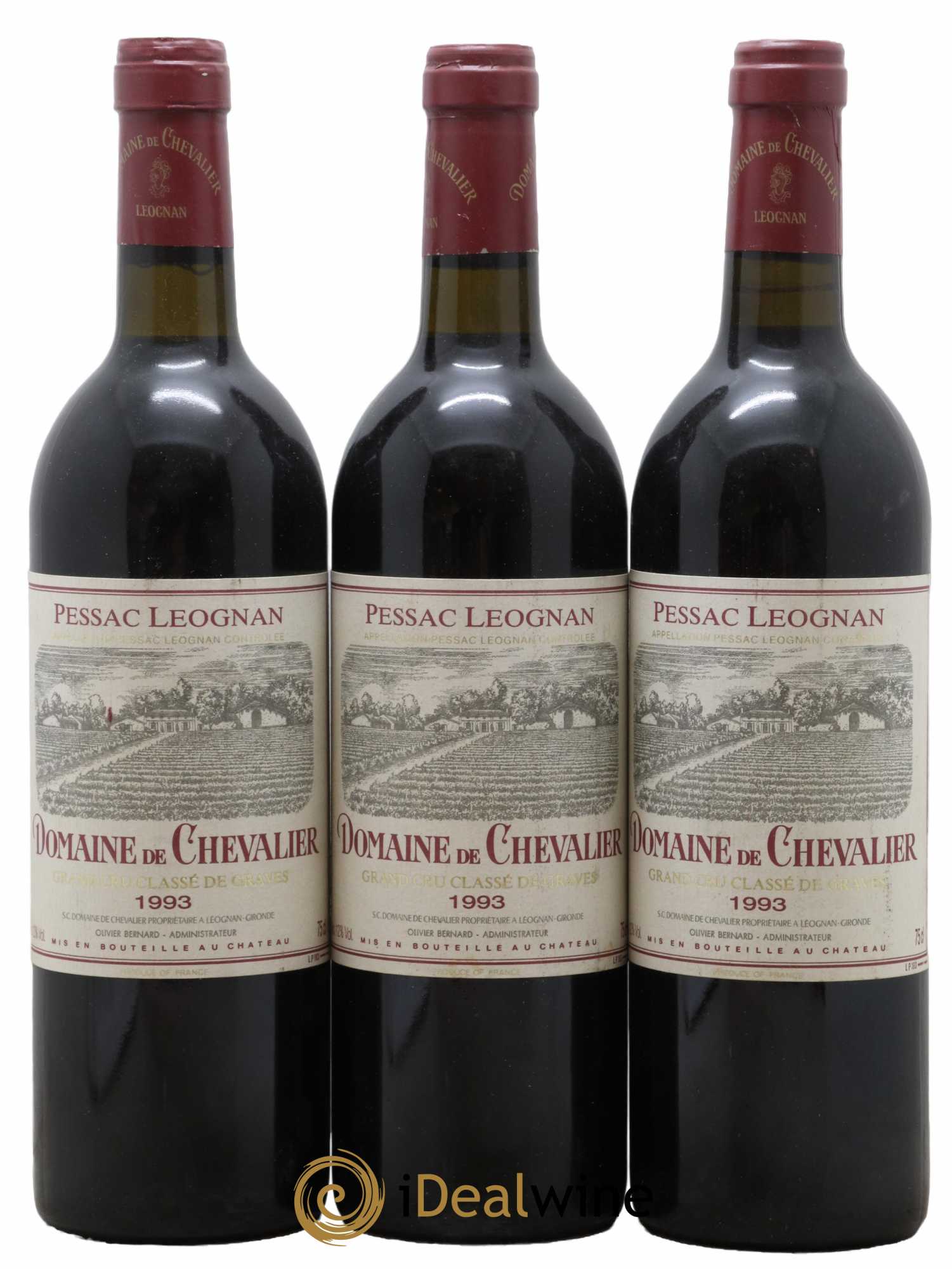 Domaine de Chevalier Cru Classé de Graves 1993 - Lot de 3 bouteilles - 0