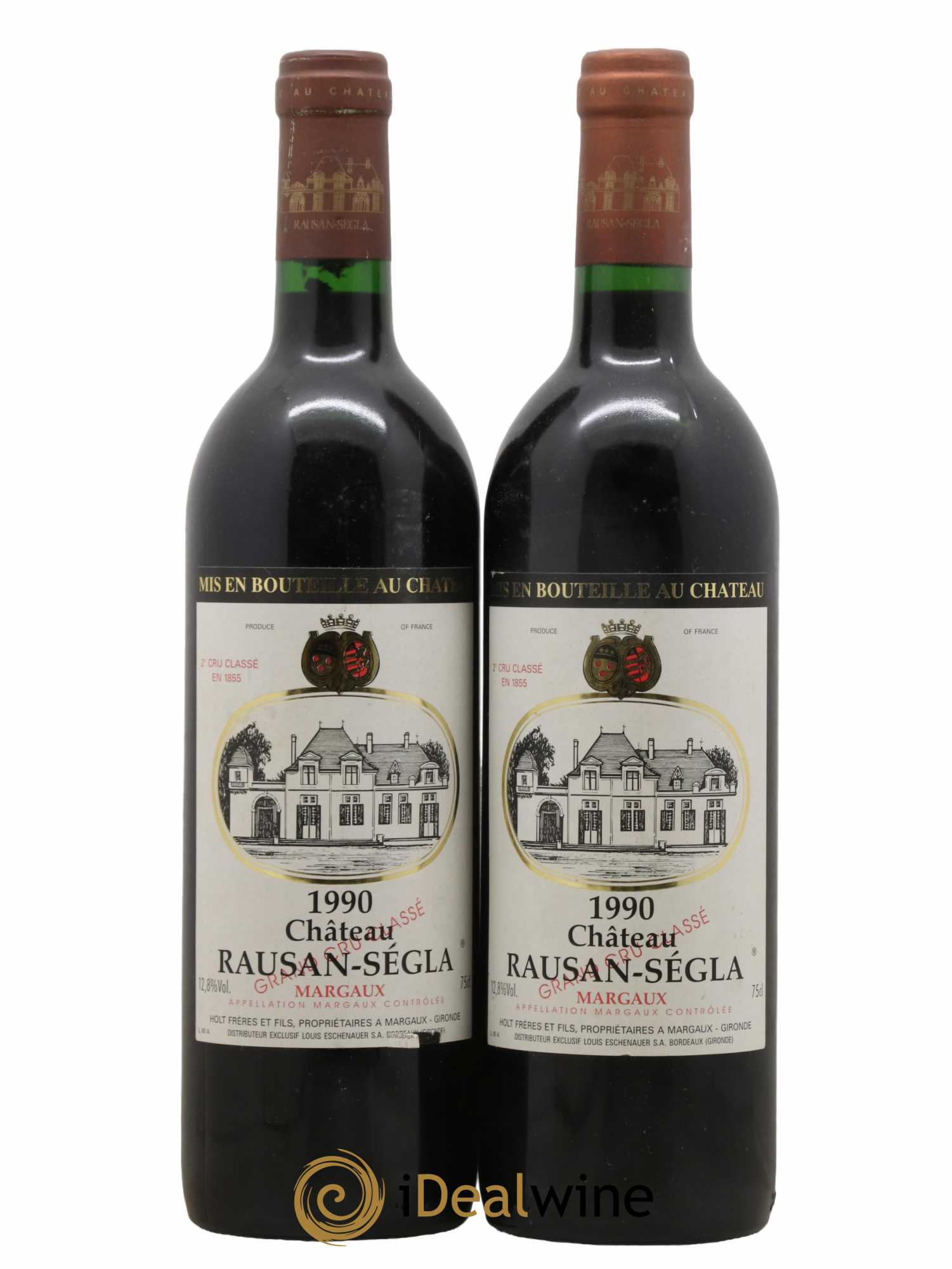 Château Rauzan Ségla Grand Cru Classé 1990 - Lot de 2 bouteilles - 0