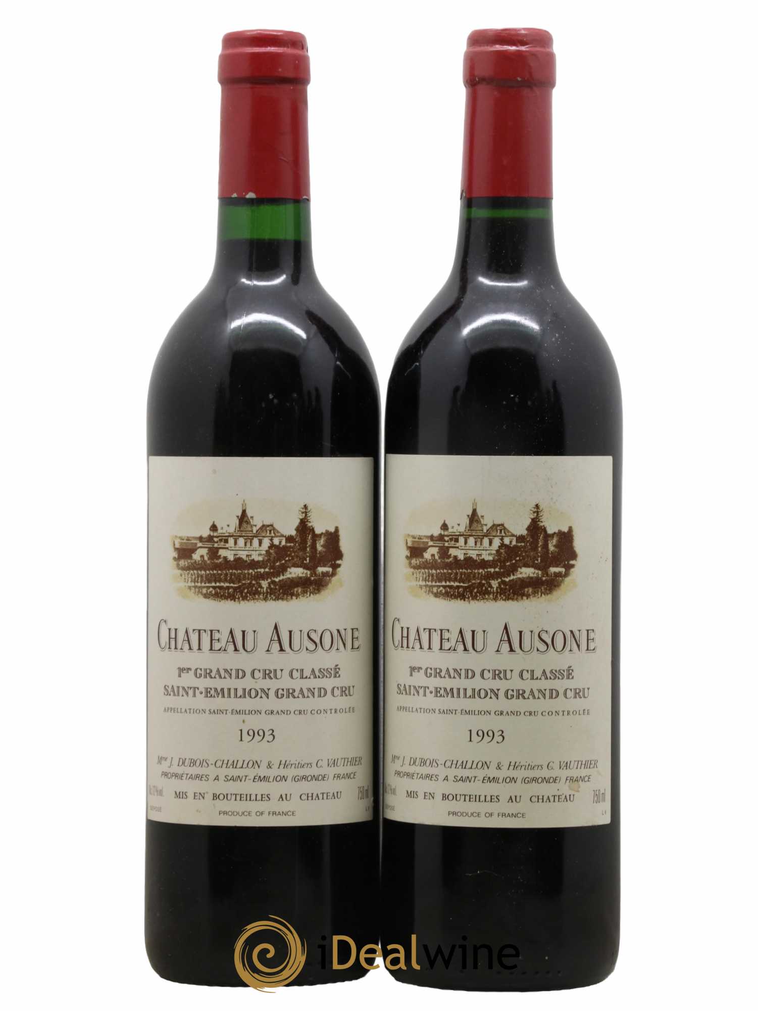 Château Ausone 1er Grand Cru Classé A 1993 - Lot de 2 bouteilles - 0
