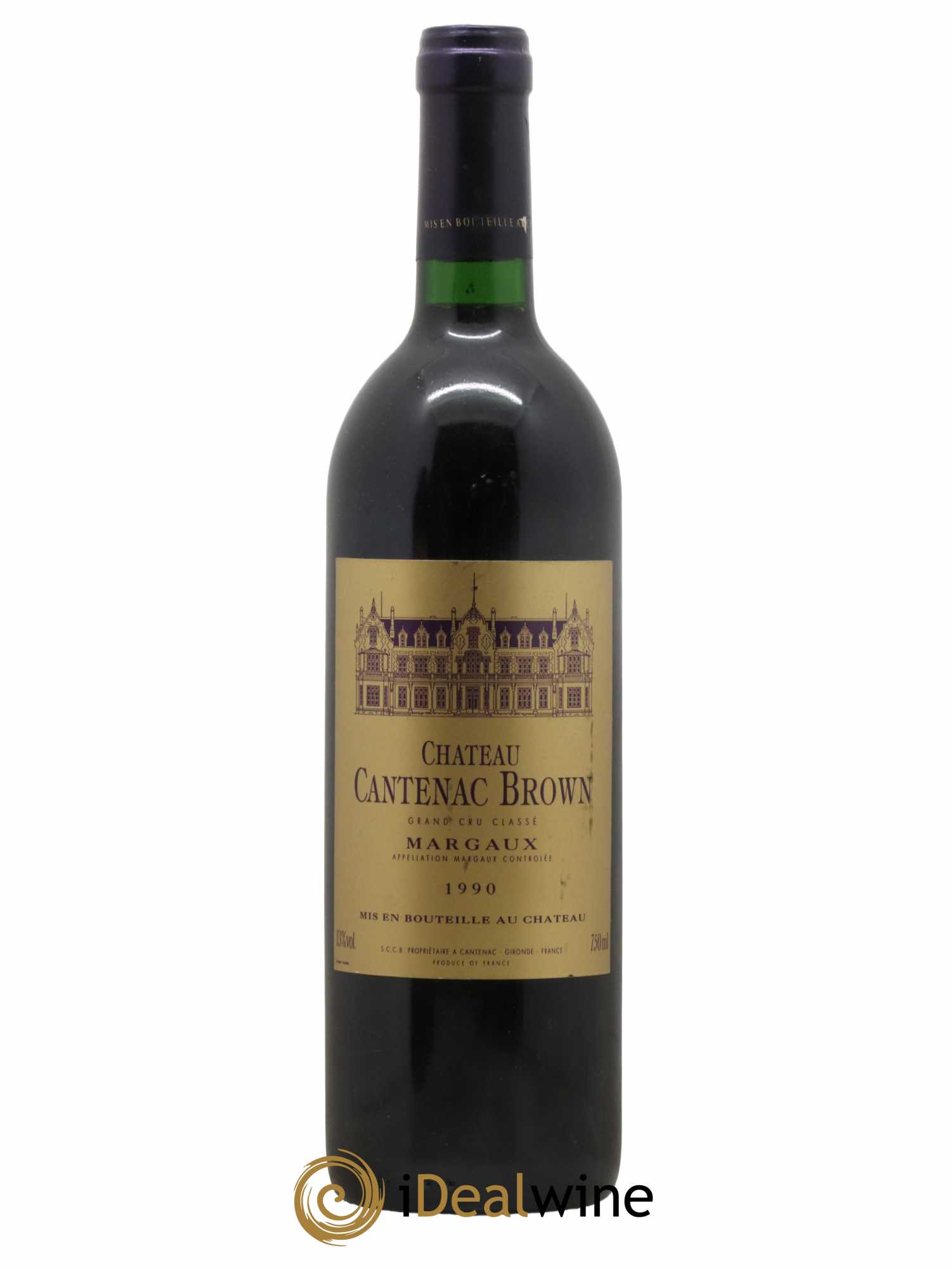Château Cantenac Brown 3ème Grand Cru Classé 1990 - Lot de 1 bouteille - 0