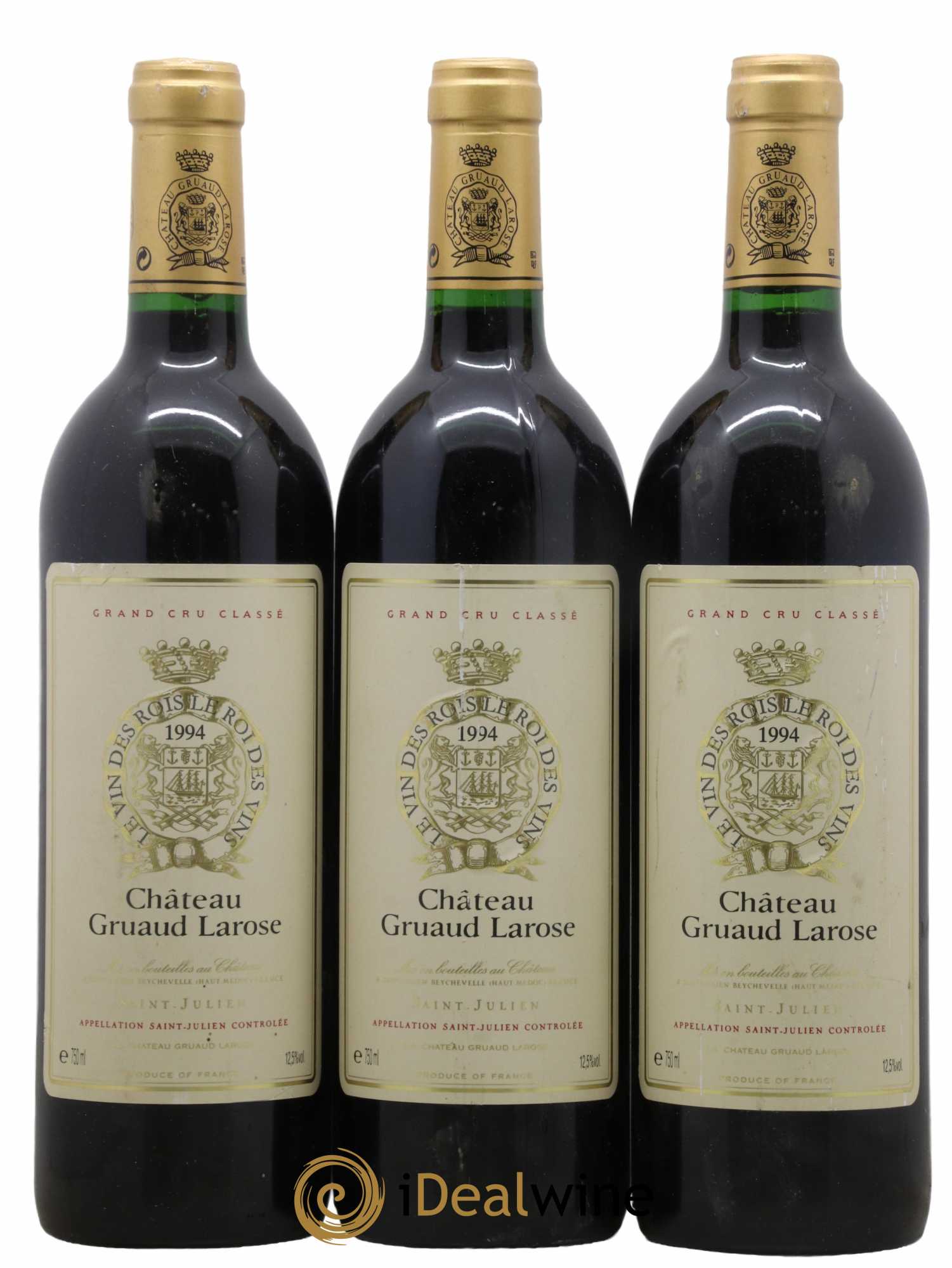 Château Gruaud Larose 2ème Grand Cru Classé 1994 - Lot de 3 bouteilles - 0