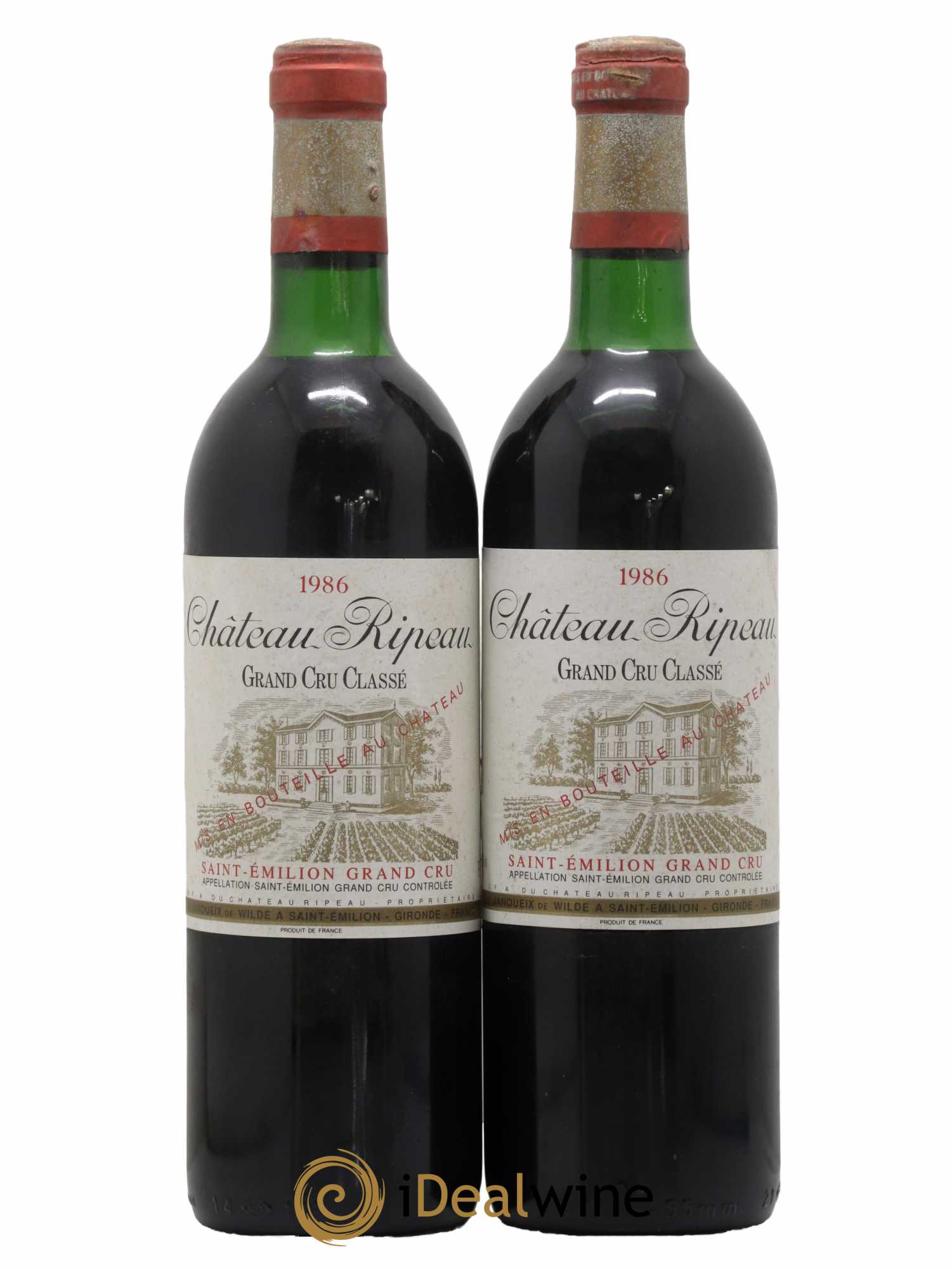 Château Ripeau Grand Cru Classé 1986 - Posten von 2 Flaschen - 0