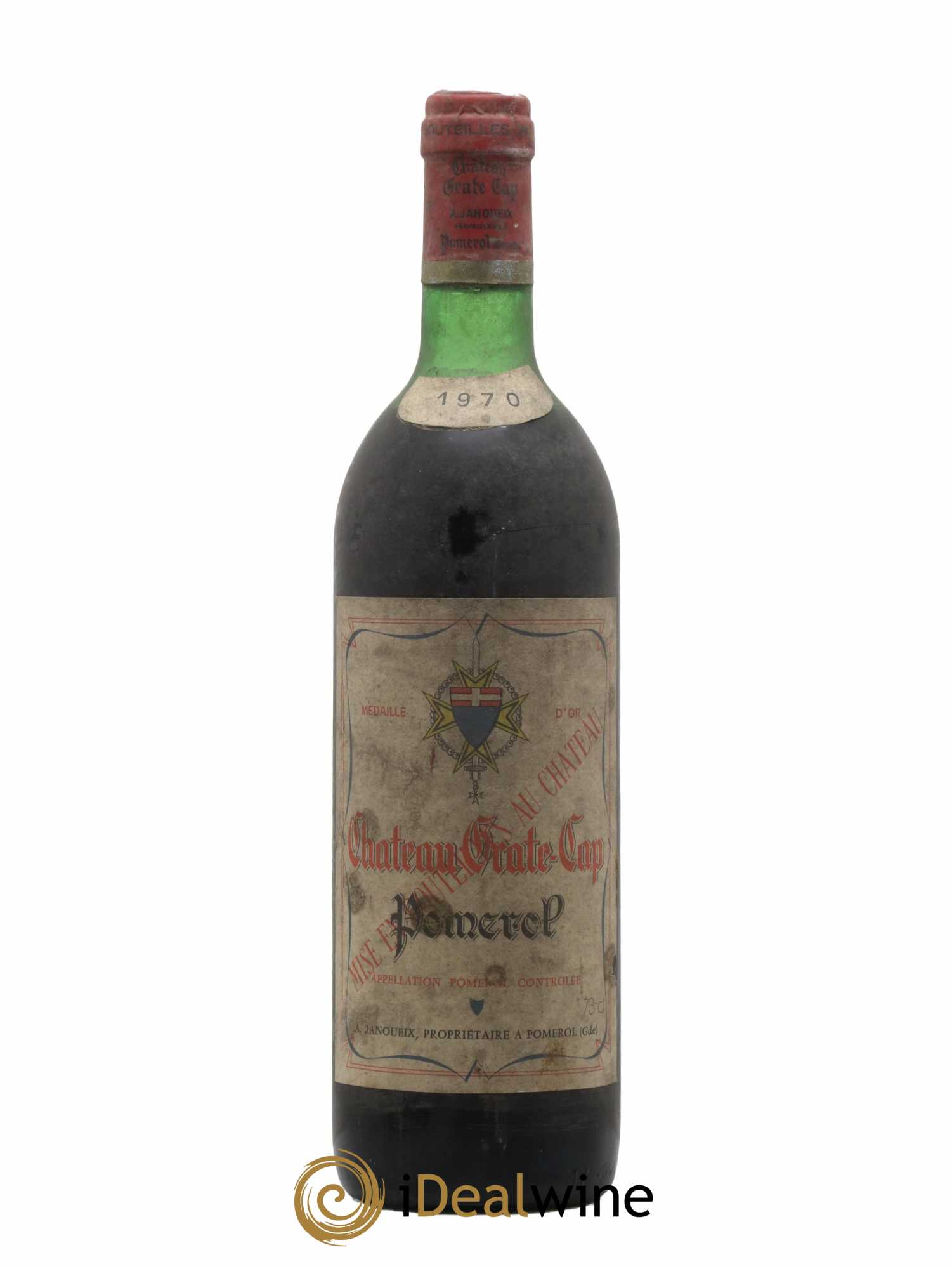 Pomerol Château Grate Cap 1970 - Lot de 1 bouteille - 0