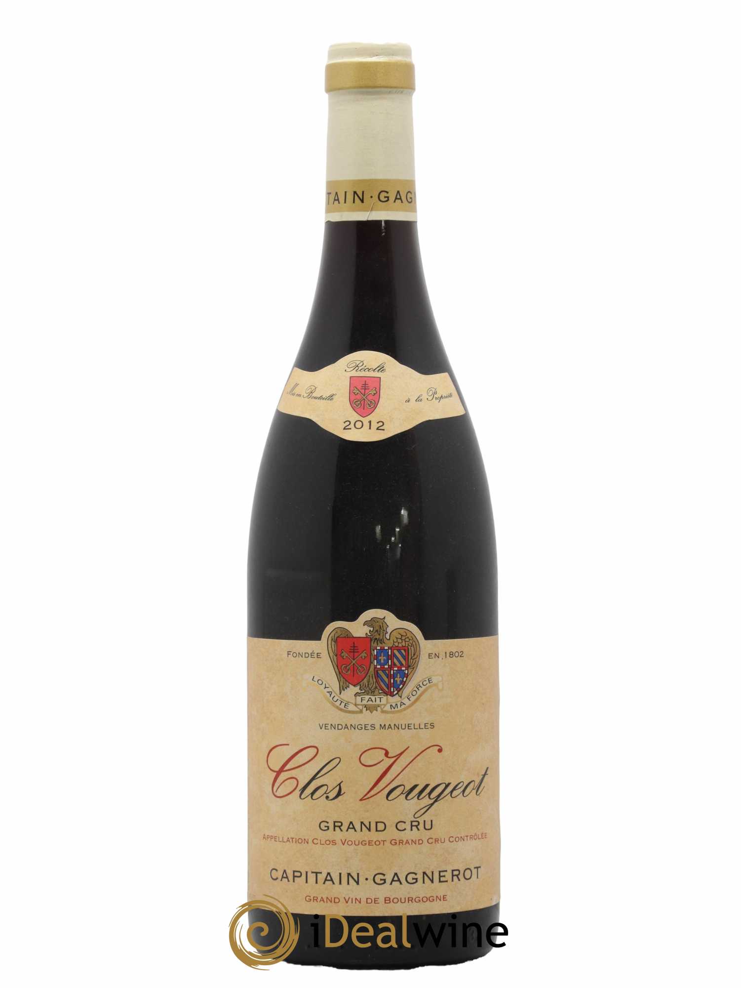 Clos de Vougeot Grand Cru Capitain-Gagnerot 2012 - Lot de 1 bouteille - 0