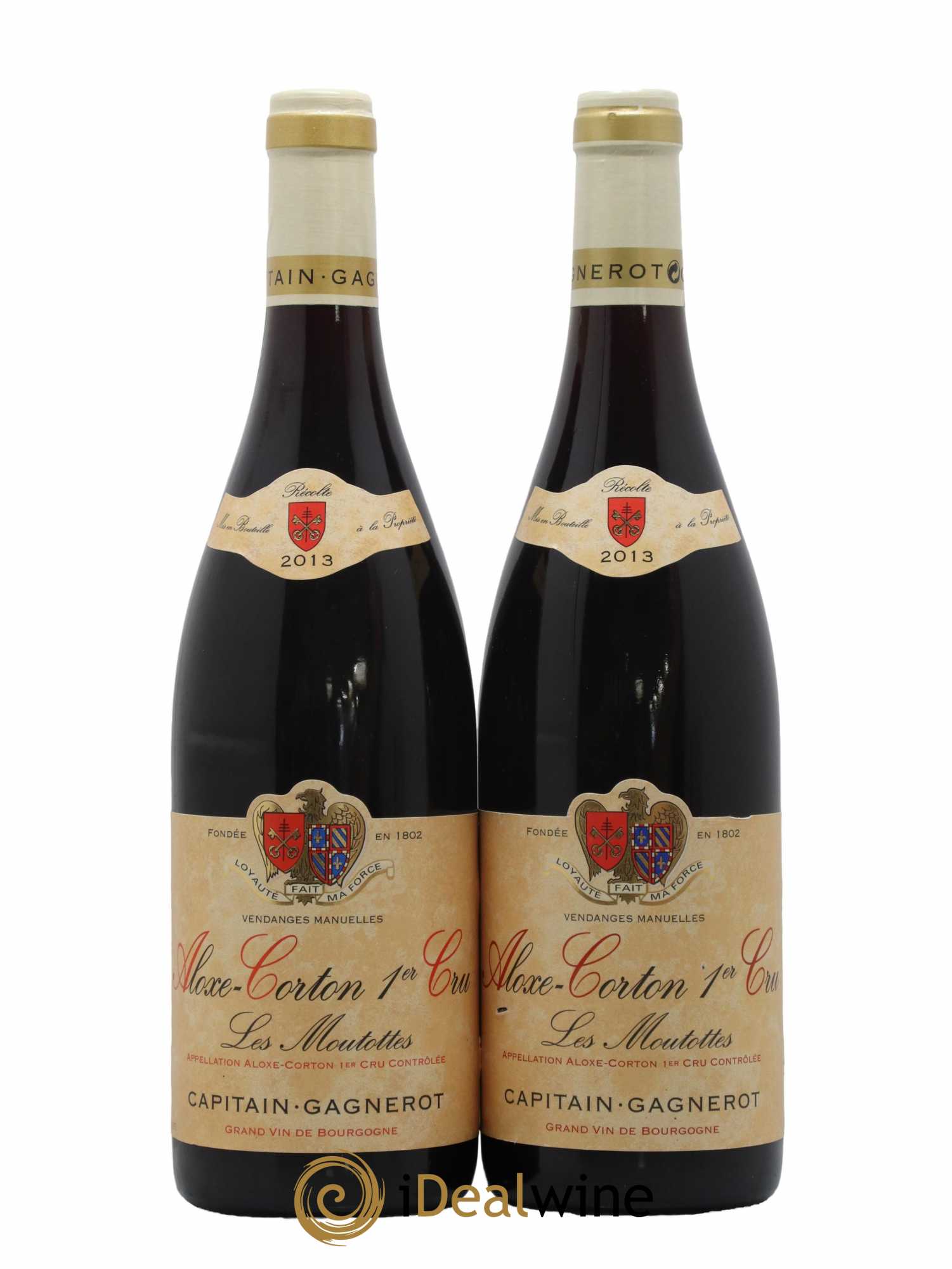 Aloxe-Corton 1er Cru Les Moutottes Capitain Gagnerot 2013 - Lot de 2 bouteilles - 0