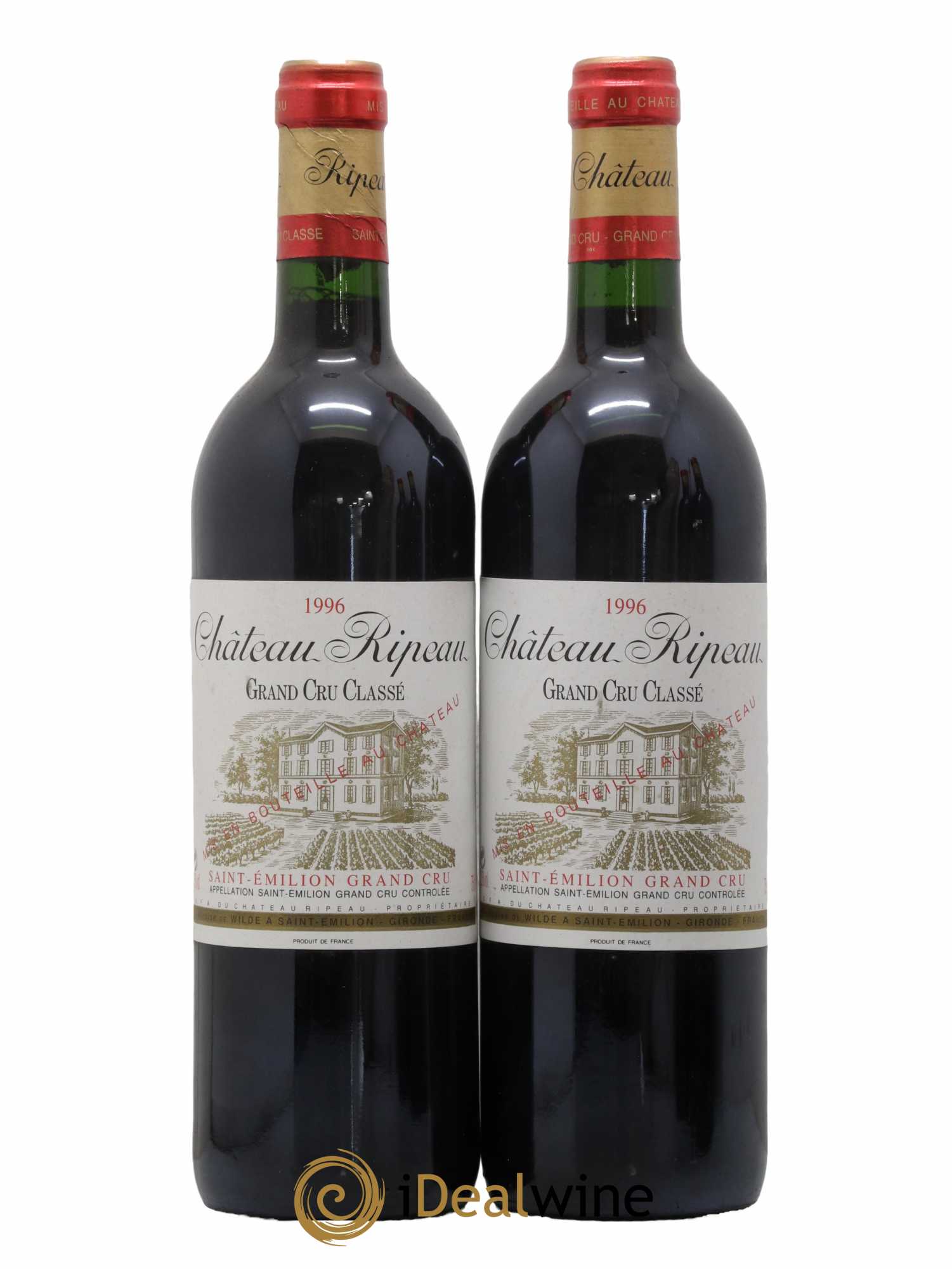 Château Ripeau Grand Cru Classé 1996 - Posten von 2 Flaschen - 0