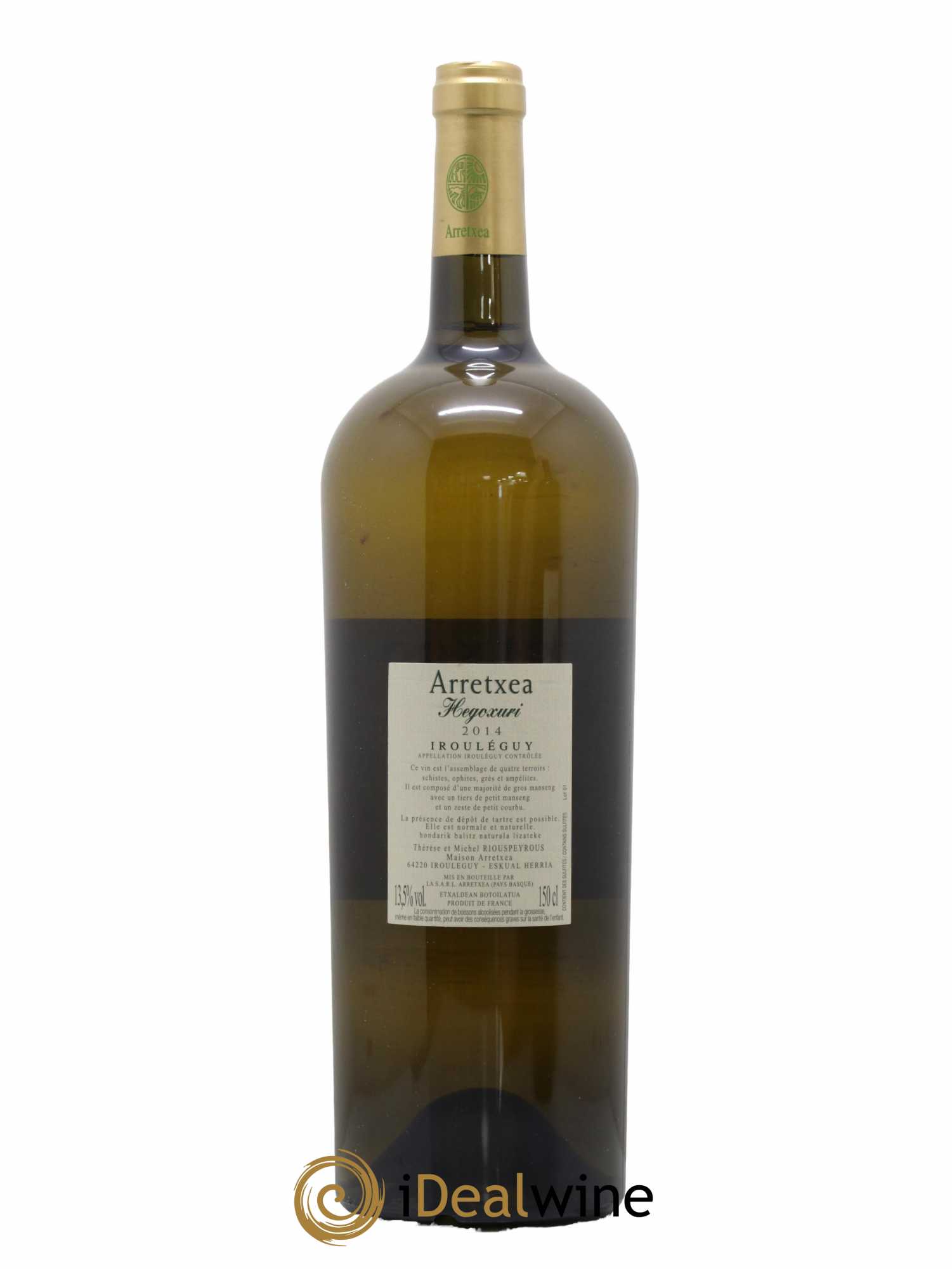 Irouléguy Hegoxuri Arretxea (Domaine) 2014 - Lot de 1 magnum - 1