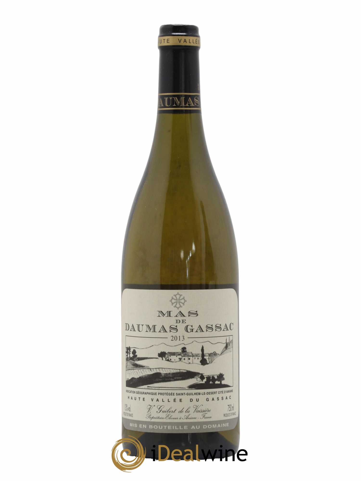 Saint-Guilhem-le-Désert - Cité d'Aniane Mas Daumas Gassac Famille Guibert de La Vaissière 2013 - Lot de 1 bouteille - 0