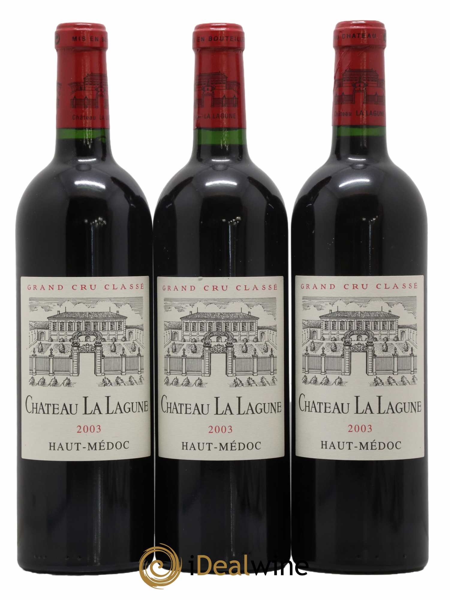 Château la Lagune 3ème Grand Cru Classé 2003 - Lot de 3 bouteilles - 0
