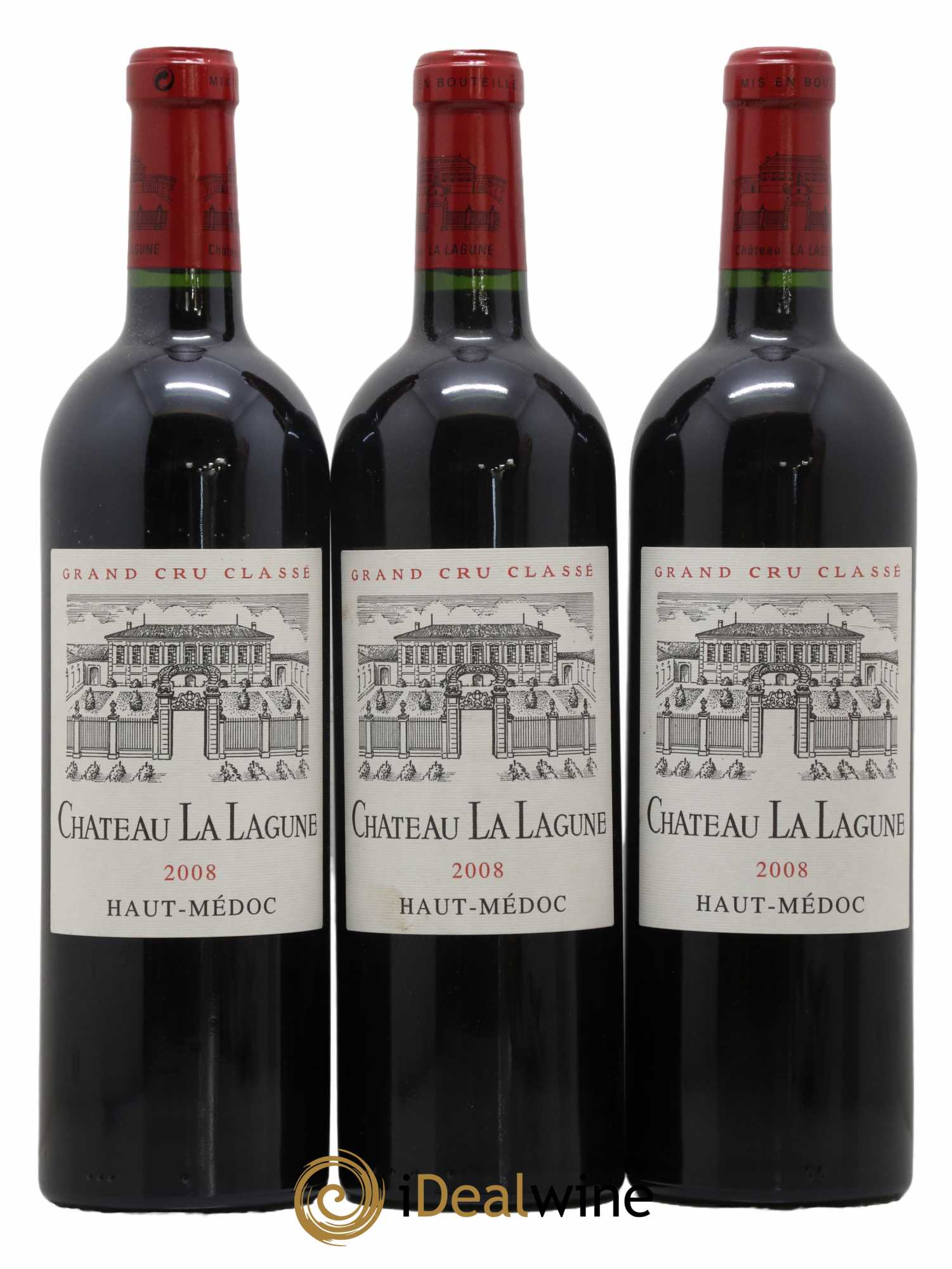 Château la Lagune 3ème Grand Cru Classé 2008 - Lot de 3 bouteilles - 0