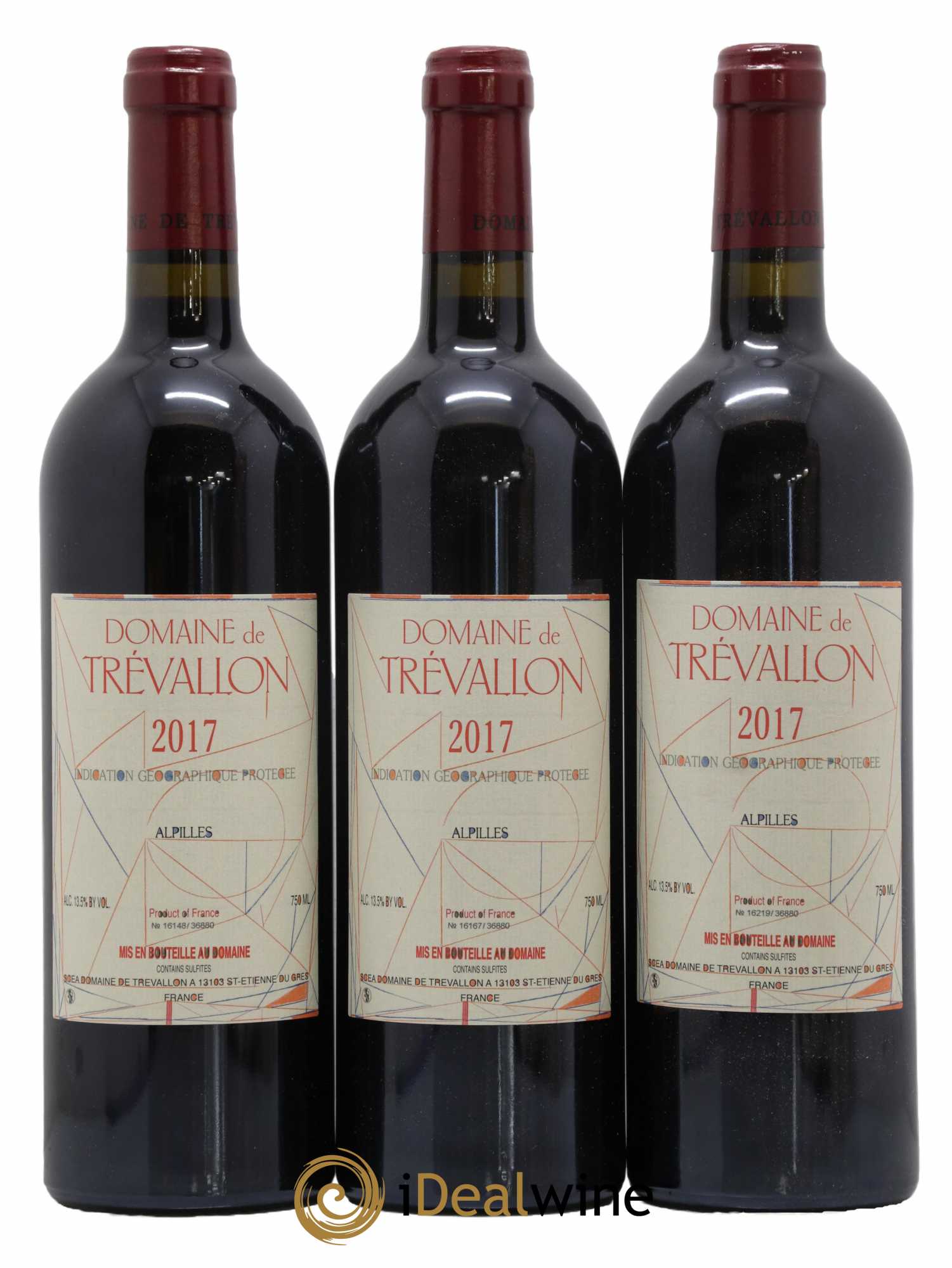 Alpilles Trévallon (Domaine de) Eloi Dürrbach 2017 - Lot de 3 bouteilles - 0