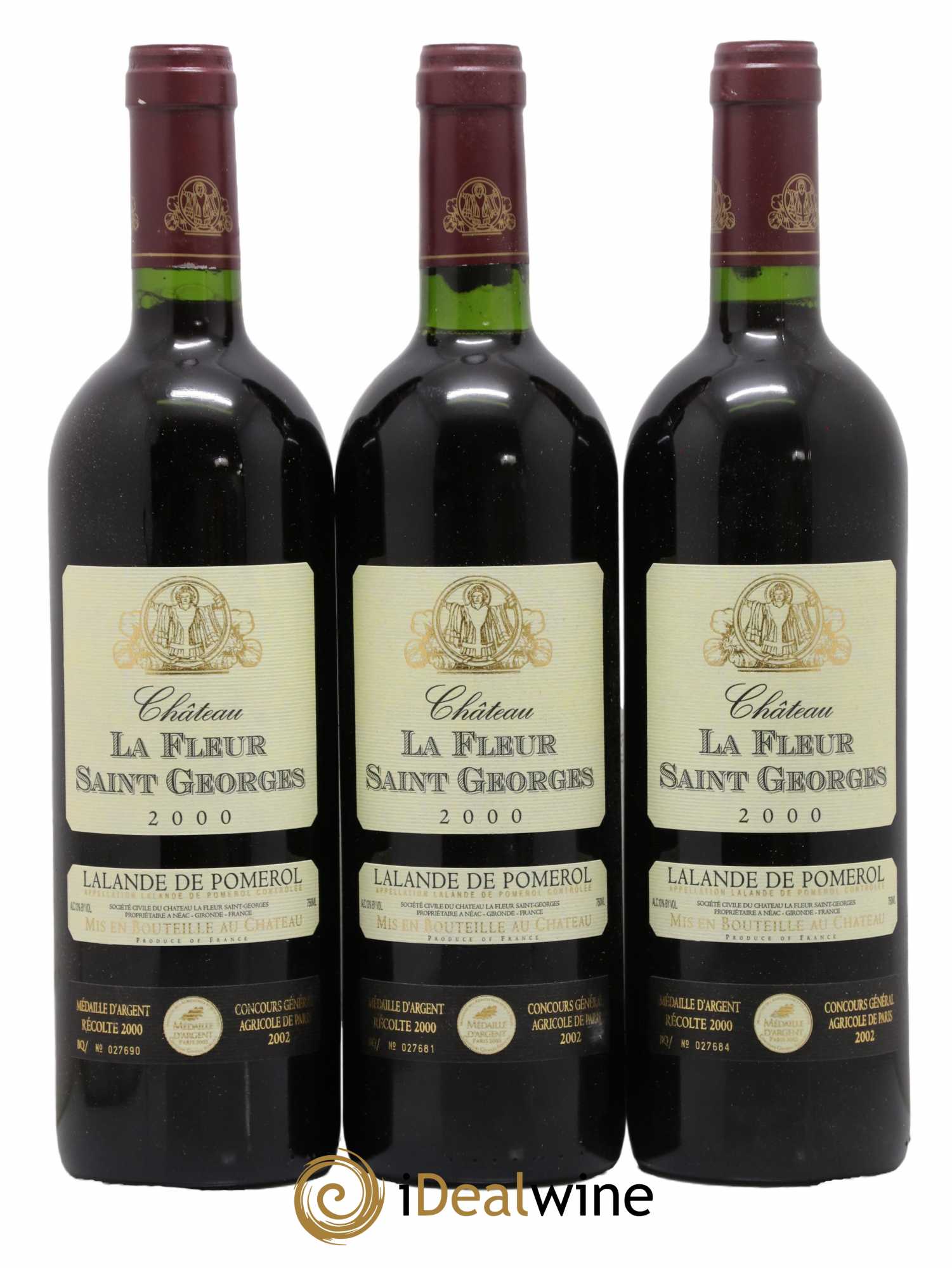 Lalande-de-Pomerol Château La Fleur Saint Georges 2000 - Lot de 12 bouteilles - 1