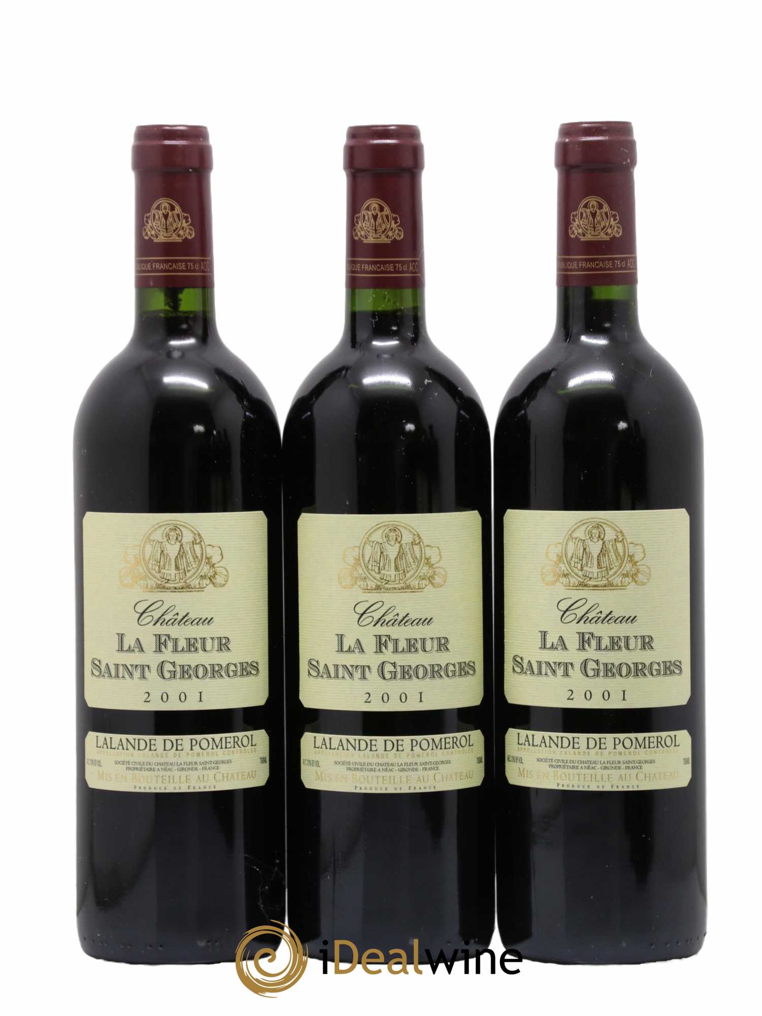 Lalande-de-Pomerol Château La Fleur Saint Georges 2001 - Lot de 6 bouteilles - 1