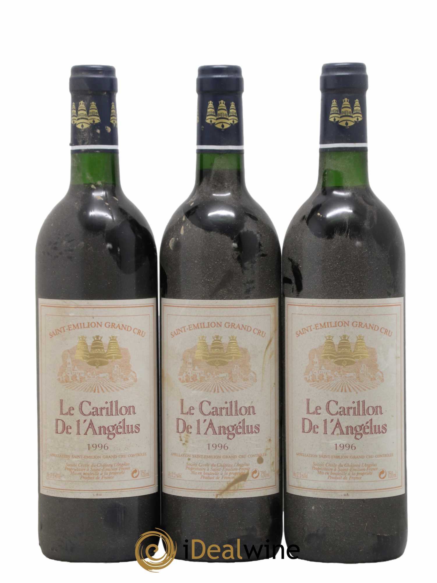 Le Carillon de l'Angélus Second Vin 1996 - Lot de 3 bouteilles - 0