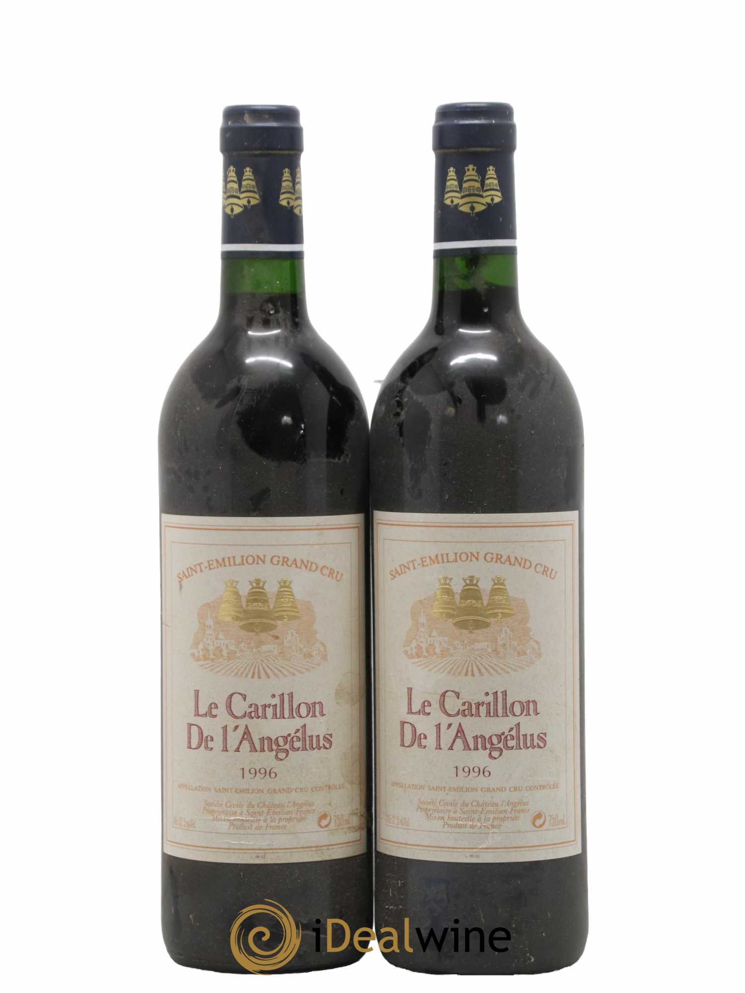 Le Carillon de l'Angélus Second Vin 1996 - Lot of 2 bottles - 0