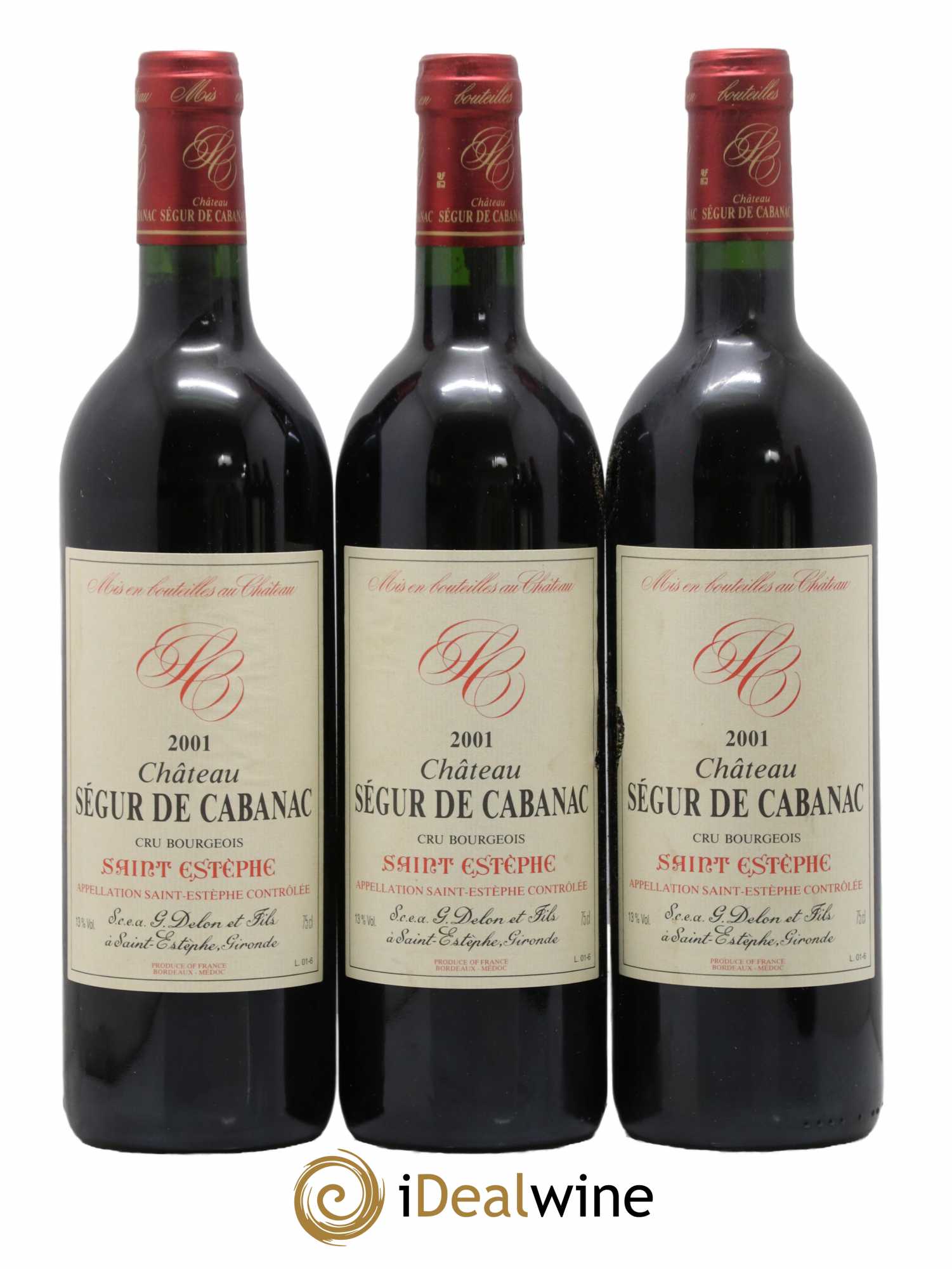 Château Ségur de Cabanac Cru Bourgeois 2001 - Lot de 12 bouteilles - 4