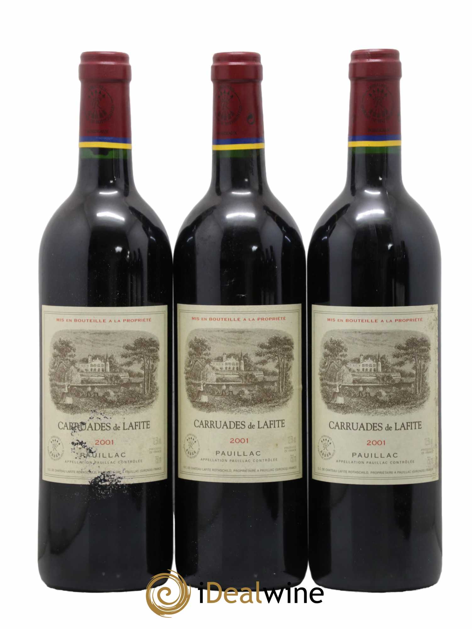 Carruades de Lafite Rothschild Second Vin 2001 - Lot de 12 bouteilles - 1