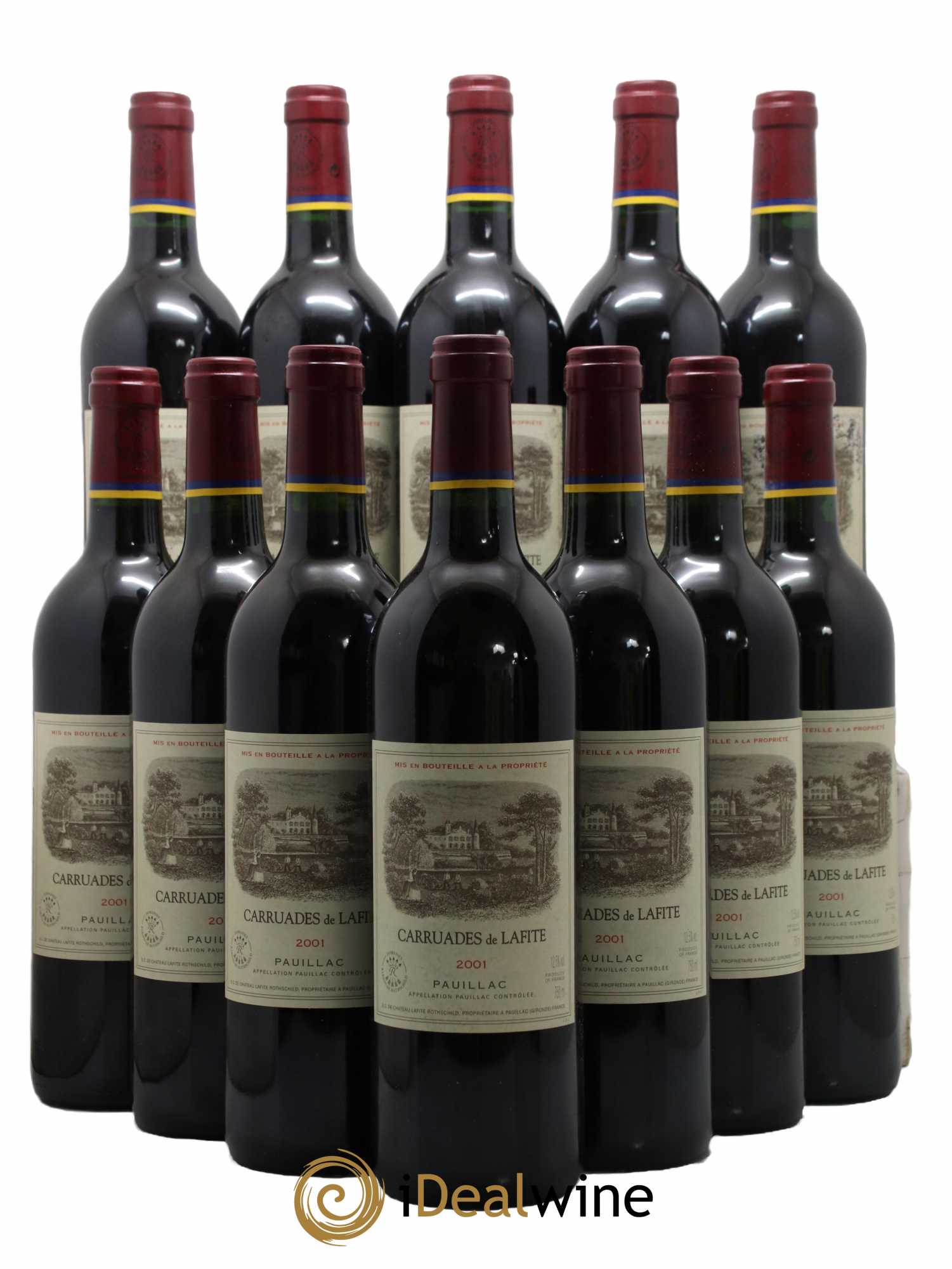 Carruades de Lafite Rothschild Second Vin 2001 - Lot de 12 bouteilles - 0