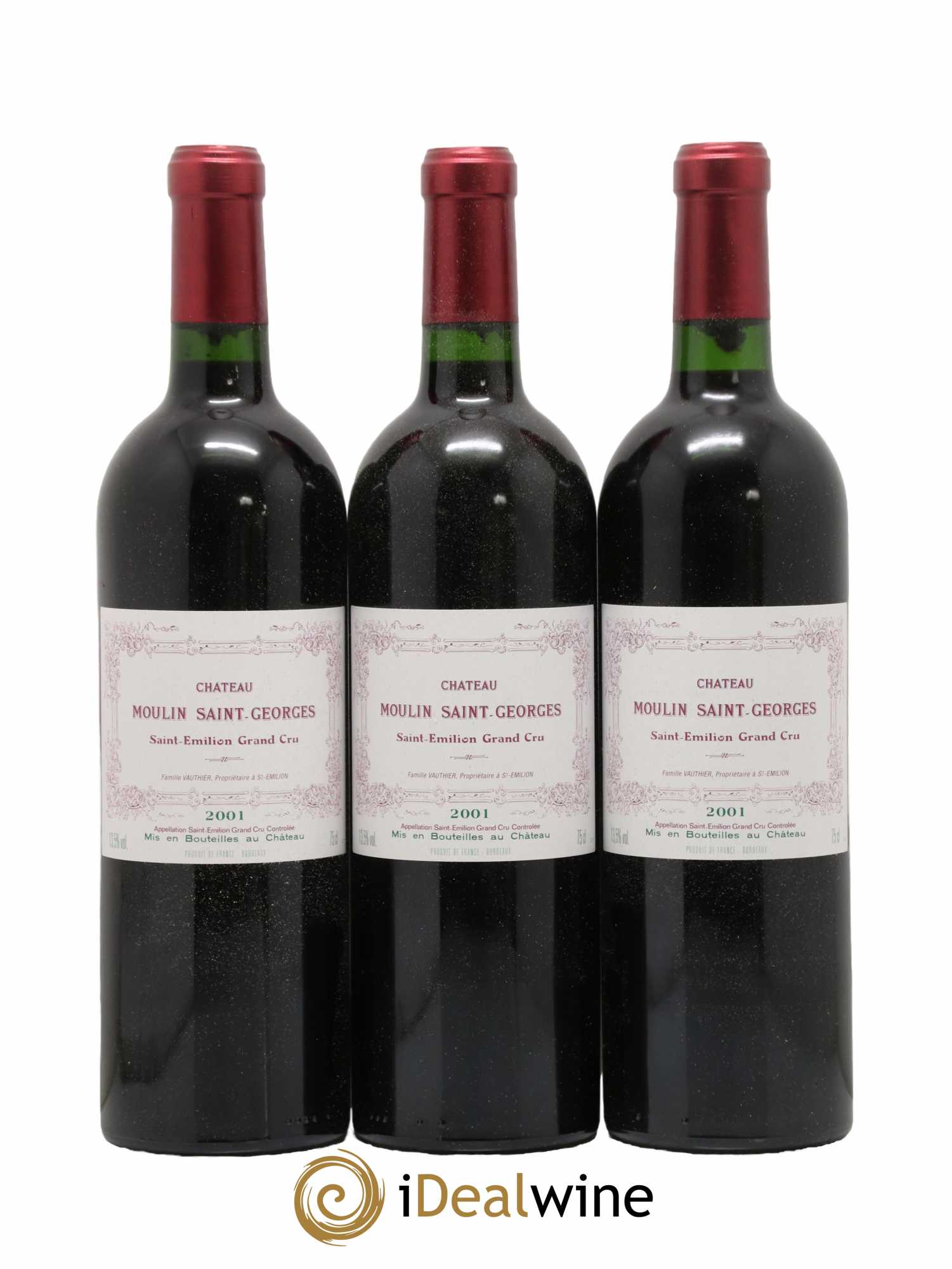Château Moulin Saint Georges 2001 - Lot de 12 bouteilles - 1