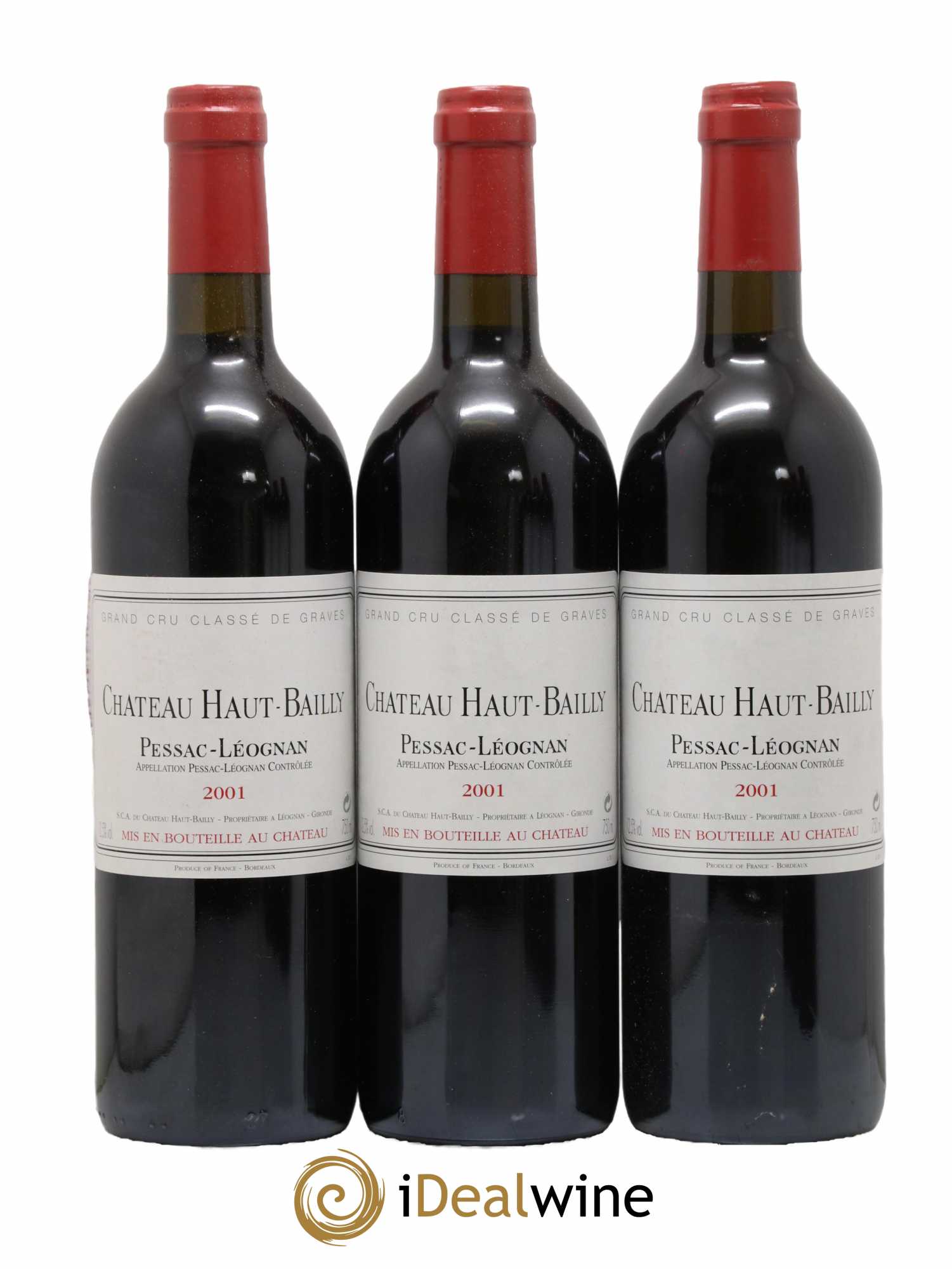 Château Haut-Bailly Cru Classé de Graves 2001 - Lot de 12 bouteilles - 2