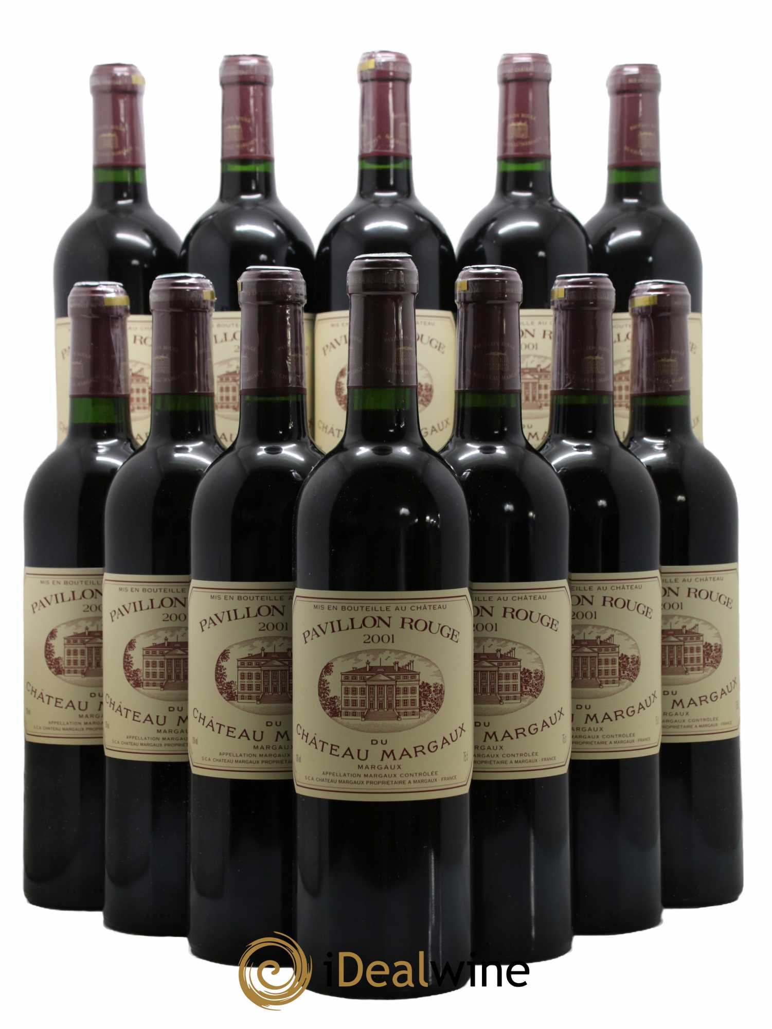 Pavillon Rouge du Château Margaux Second Vin 2001 - Lot de 12 bouteilles - 0