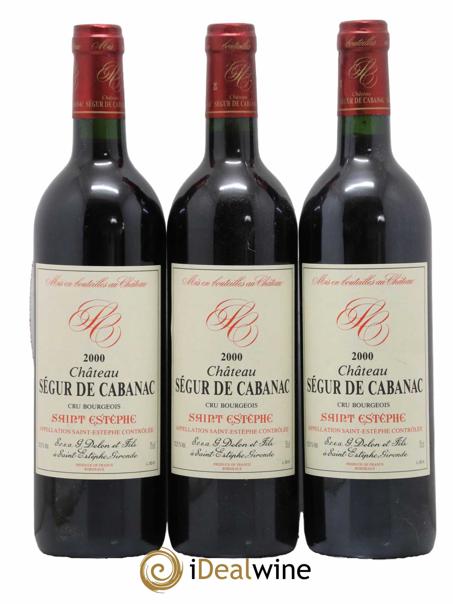 Château Ségur de Cabanac Cru Bourgeois 2000 - Lot de 12 bouteilles - 2