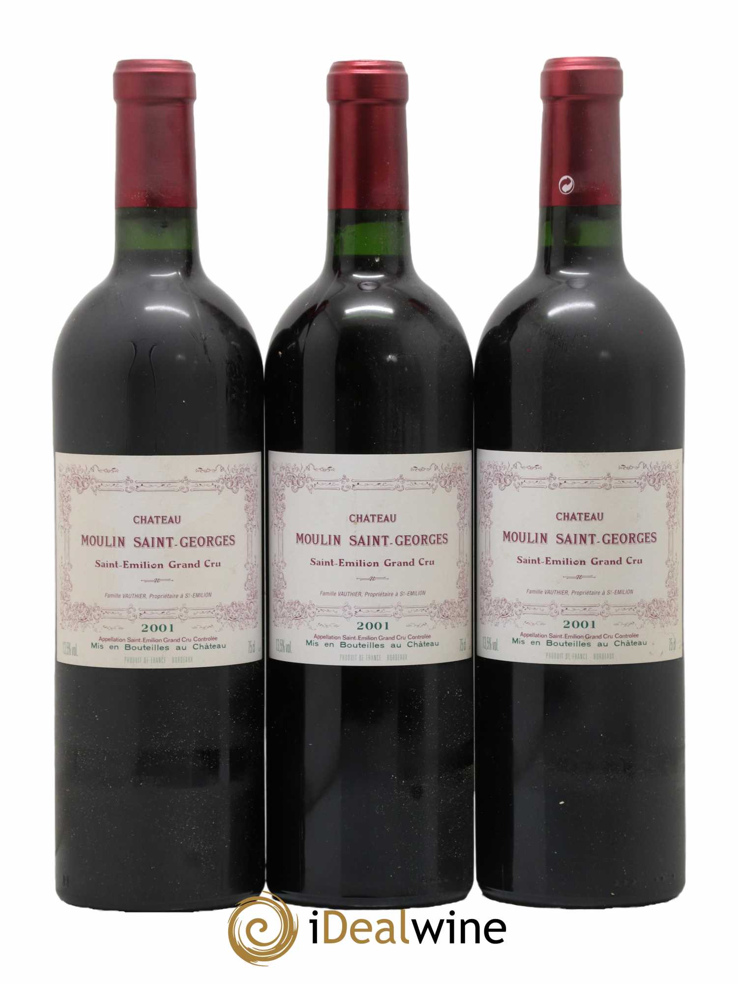 Château Moulin Saint Georges 2001 - Lot de 12 bouteilles - 3
