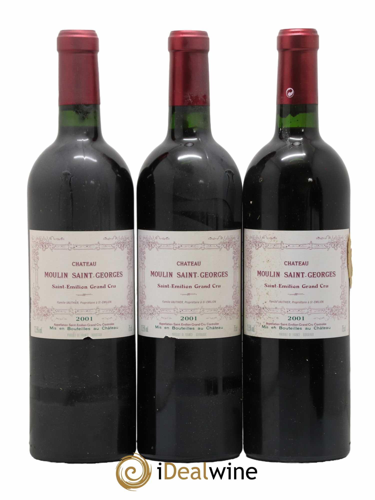 Château Moulin Saint Georges 2001 - Lot de 12 bouteilles - 4