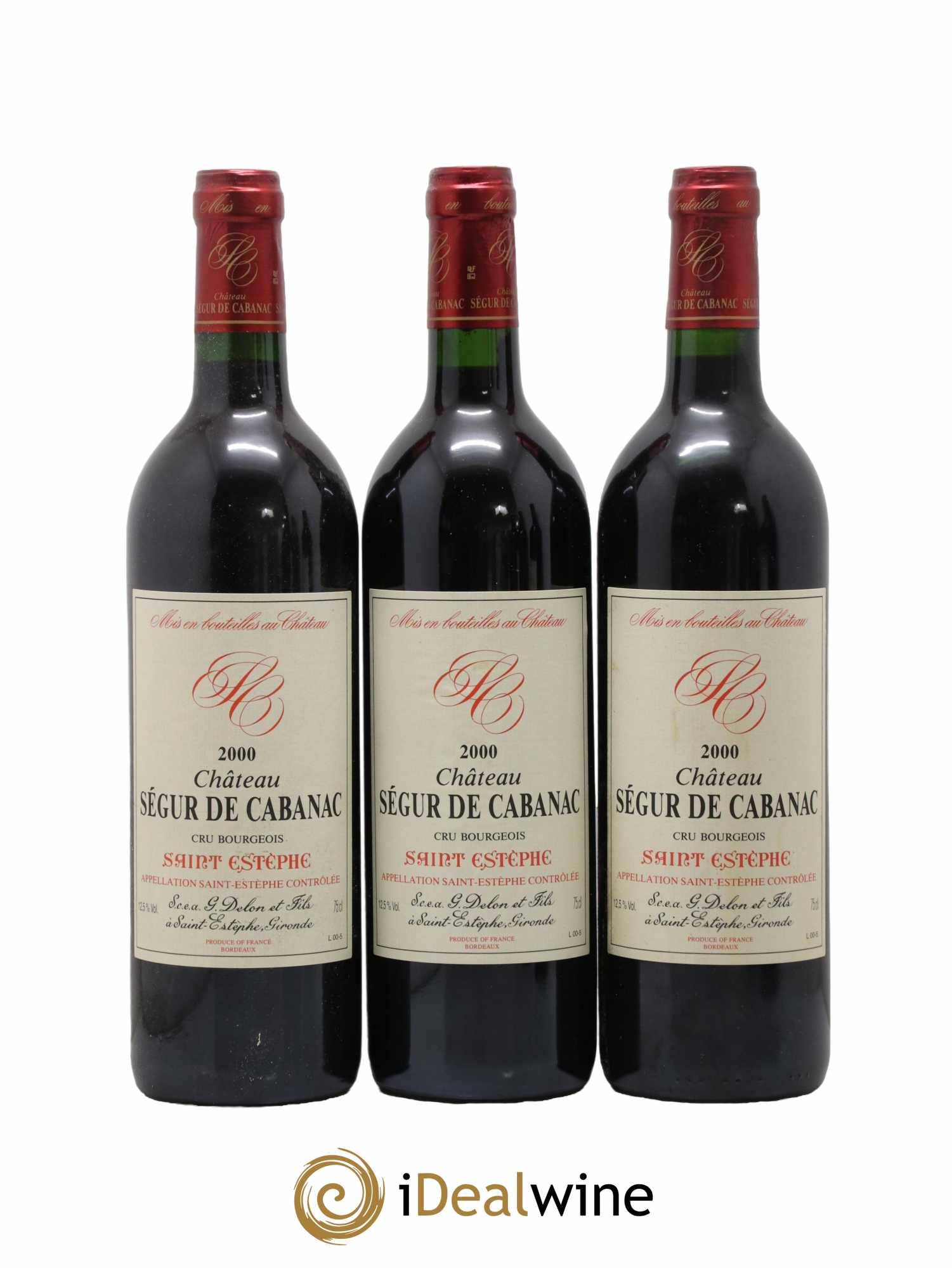 Château Ségur de Cabanac Cru Bourgeois 2000 - Lot de 12 bouteilles - 2
