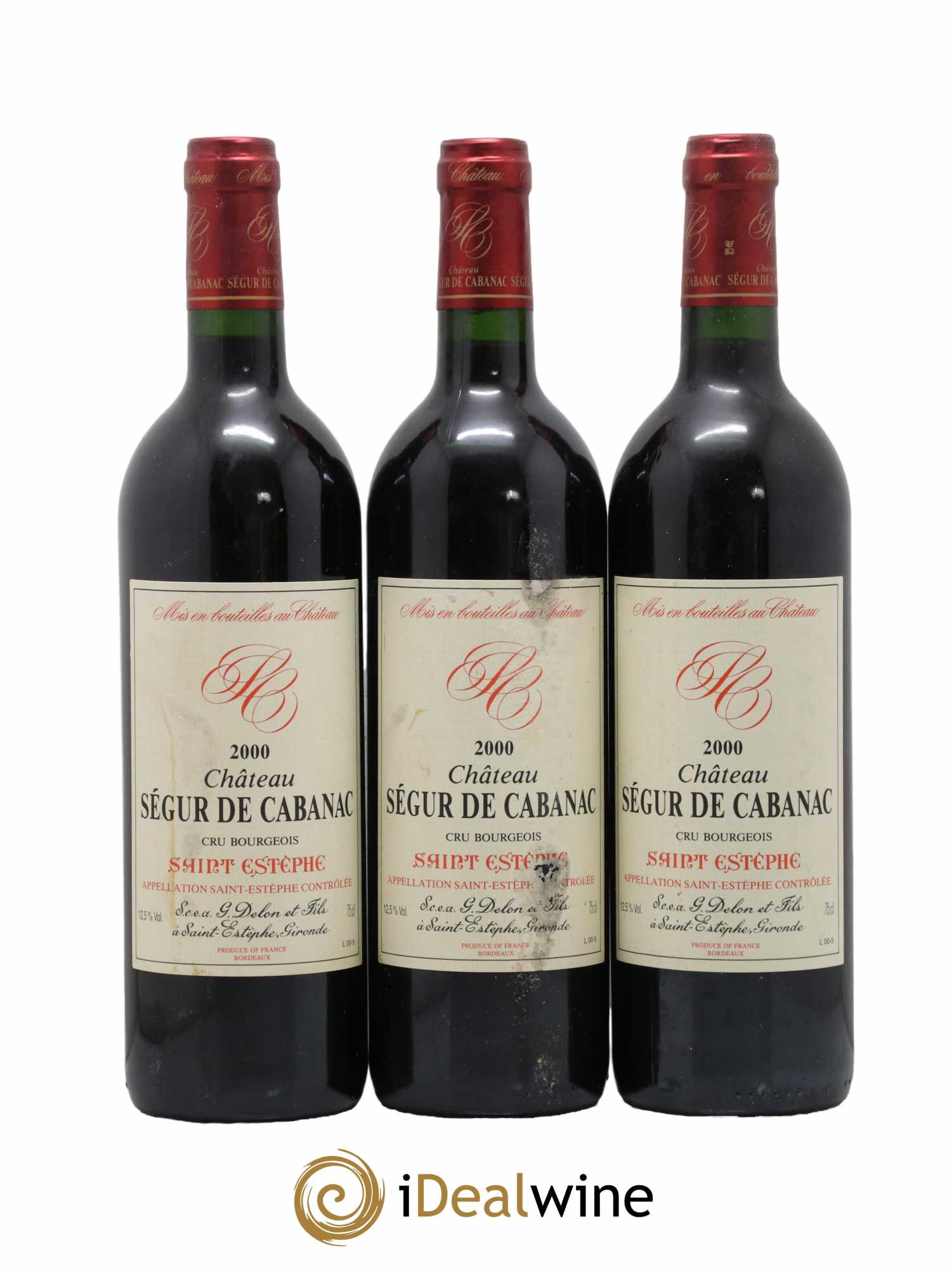 Château Ségur de Cabanac Cru Bourgeois 2000 - Lot de 12 bouteilles - 4