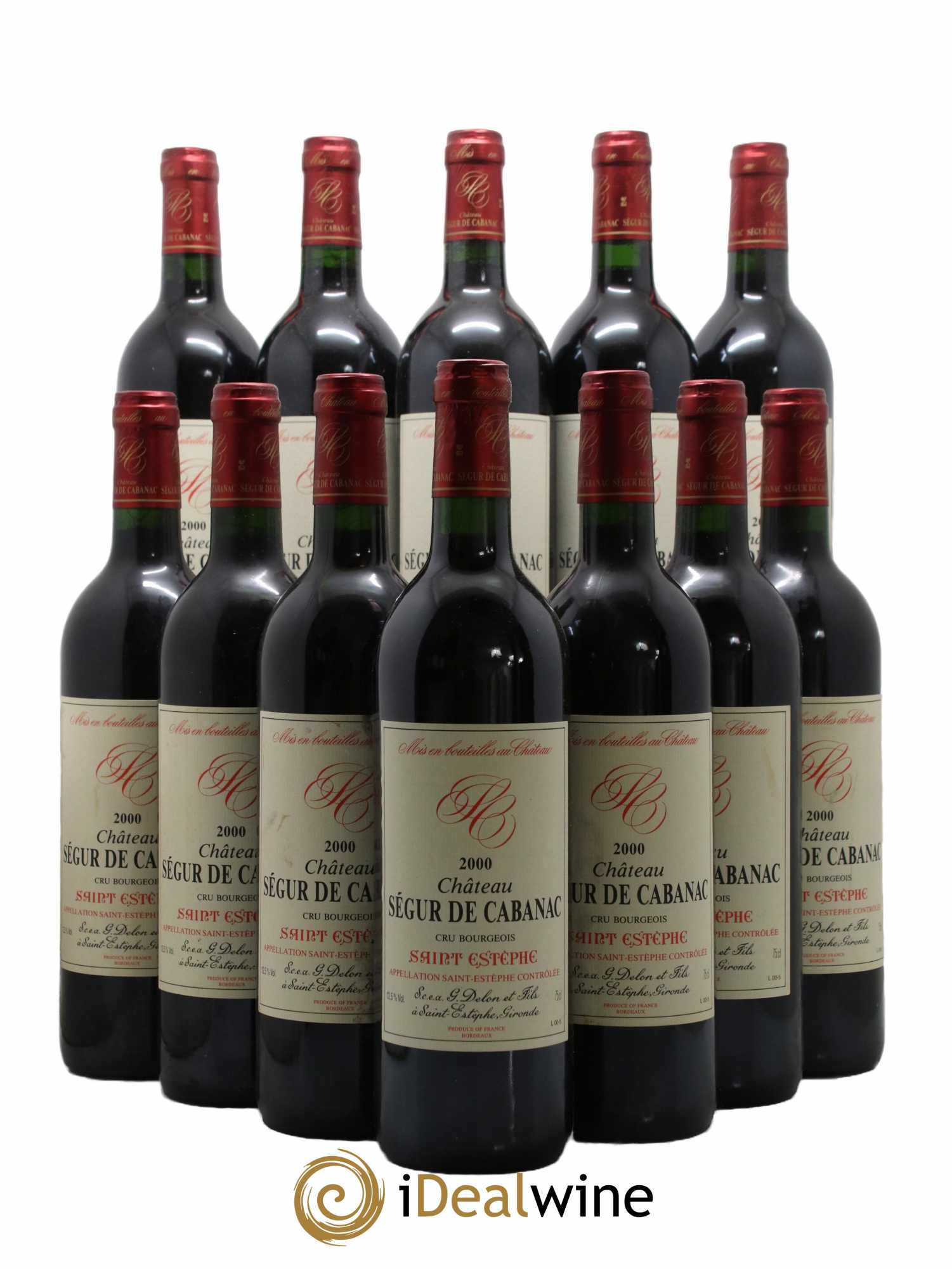 Château Ségur de Cabanac Cru Bourgeois 2000 - Lot de 12 bouteilles - 0