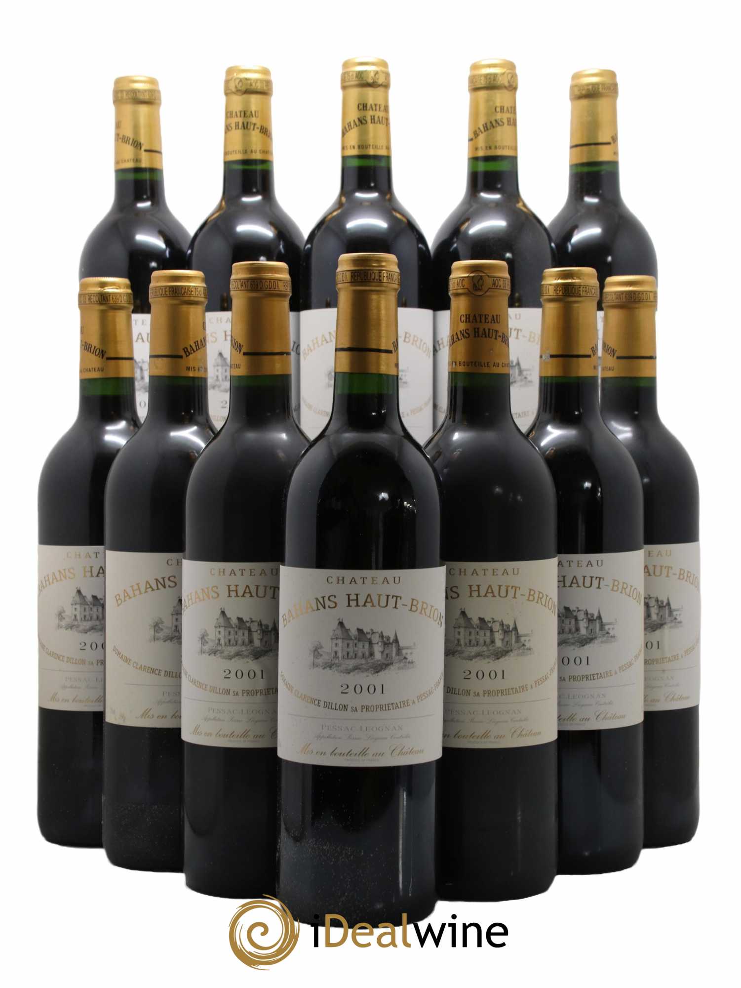 Clarence (Bahans) de Haut-Brion Second Vin 2001 - Lot de 12 bouteilles - 0